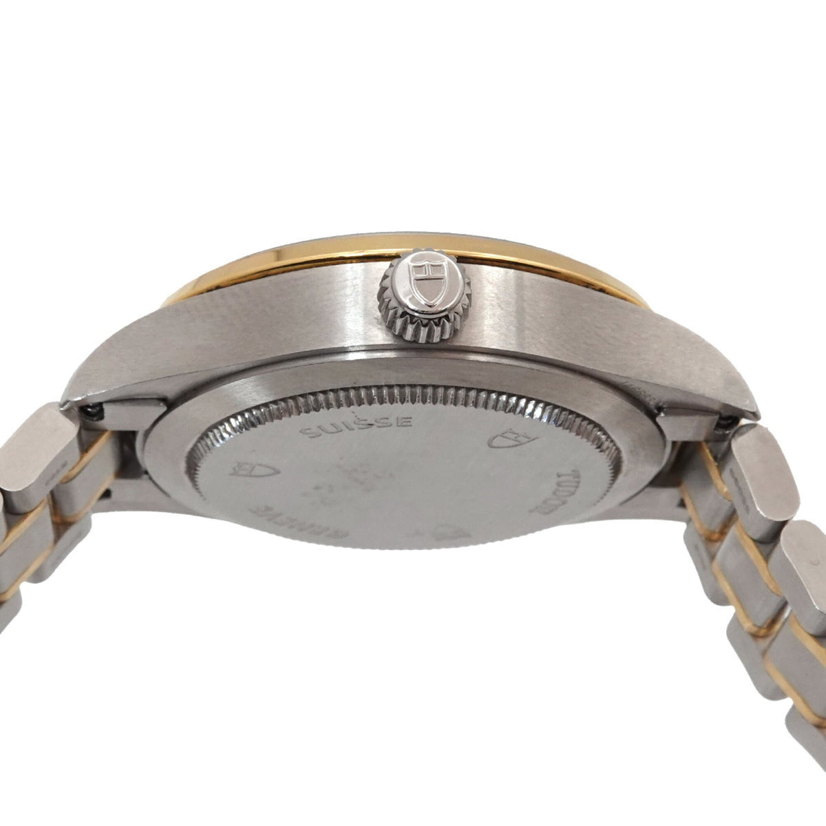 Kombination im Tudor-Stil 12303 Silber Zifferblatt 34 mm Uhr