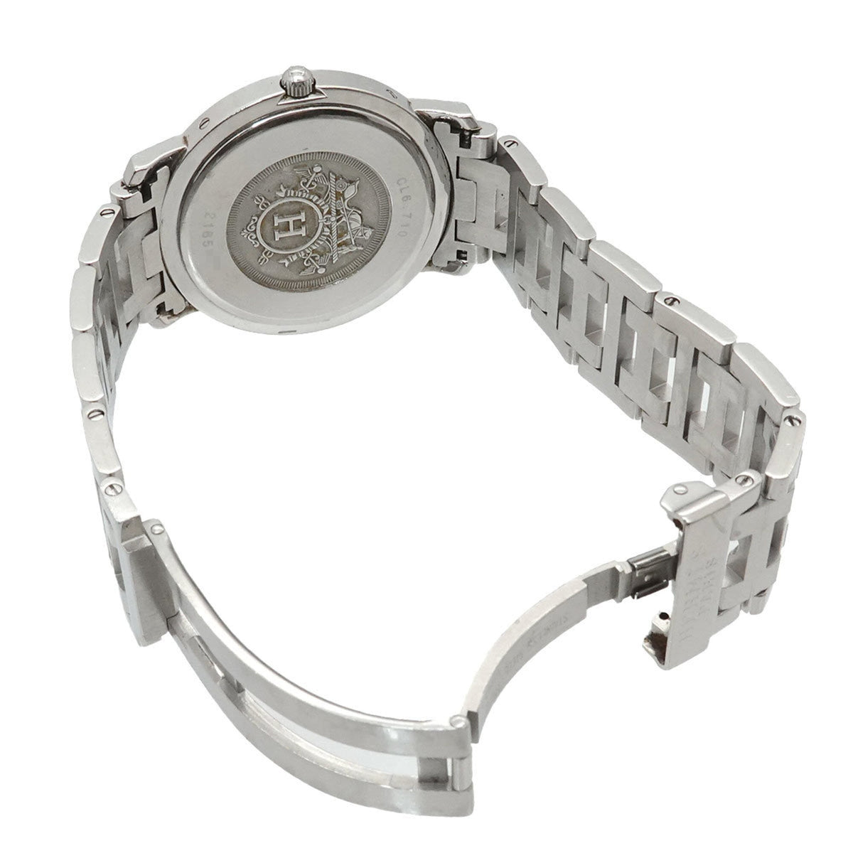 Hermes Clipper CL6 710 Weiß Zifferblatt 36 mm Uhr