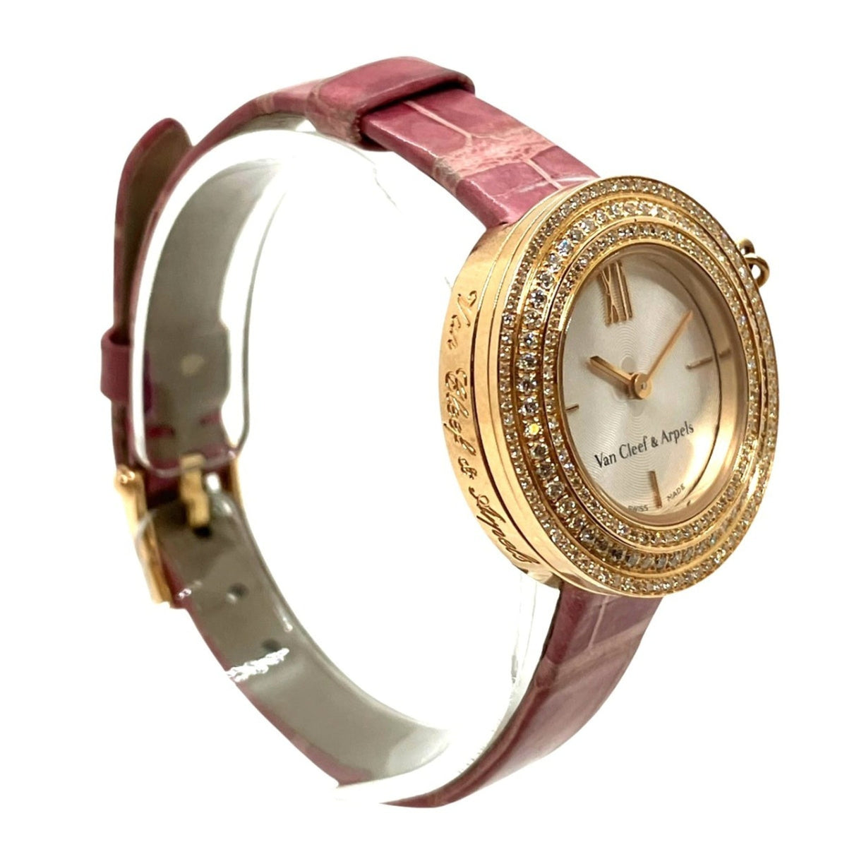 Van Cleef & Arpels Charm Bezel Diamond HH69544 Silver Dial 26mm Watch