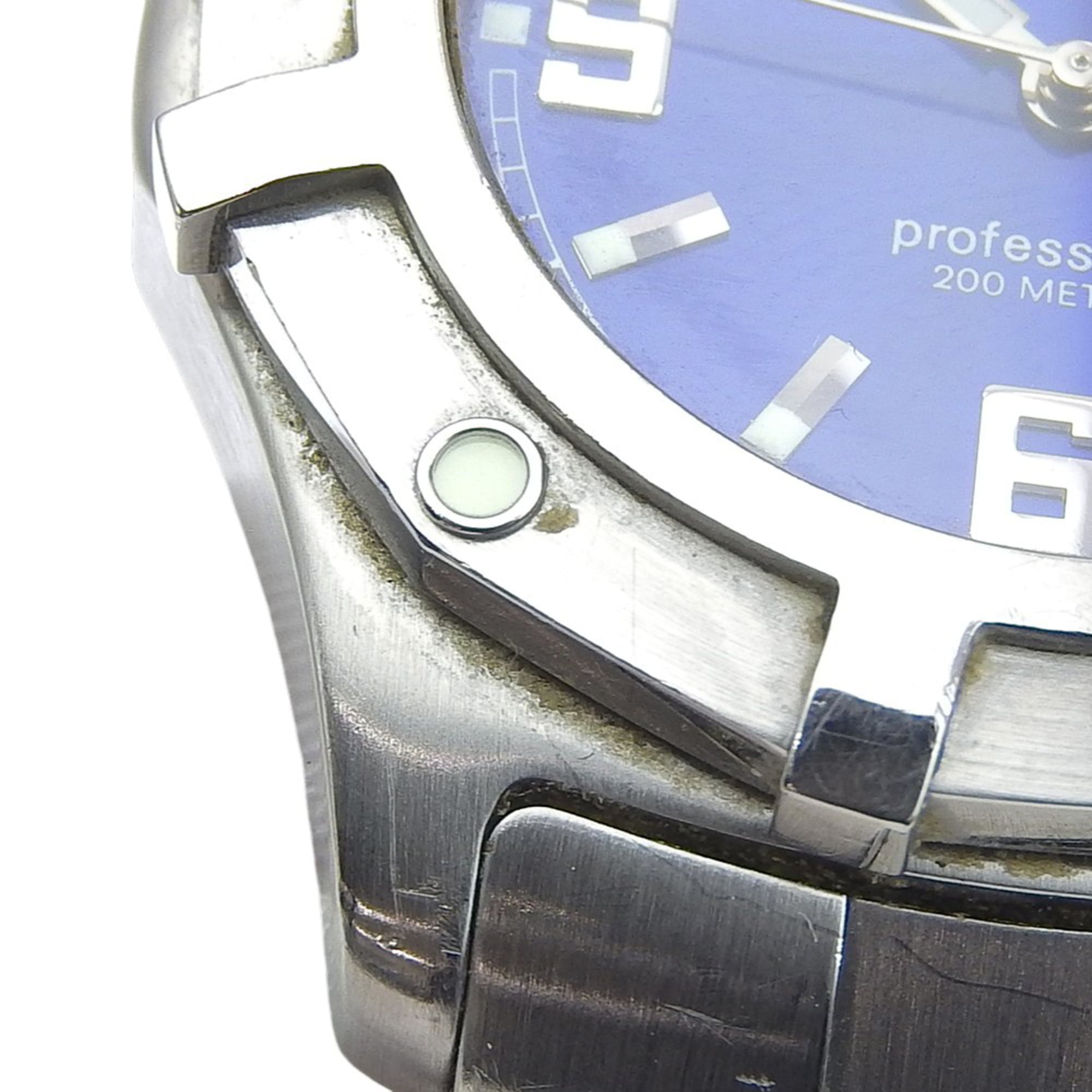 TAG Heuer 2000 Exclusive Herrenuhr WN1112 aus EdelstahlQuarz analog, blaues Zifferblatt
