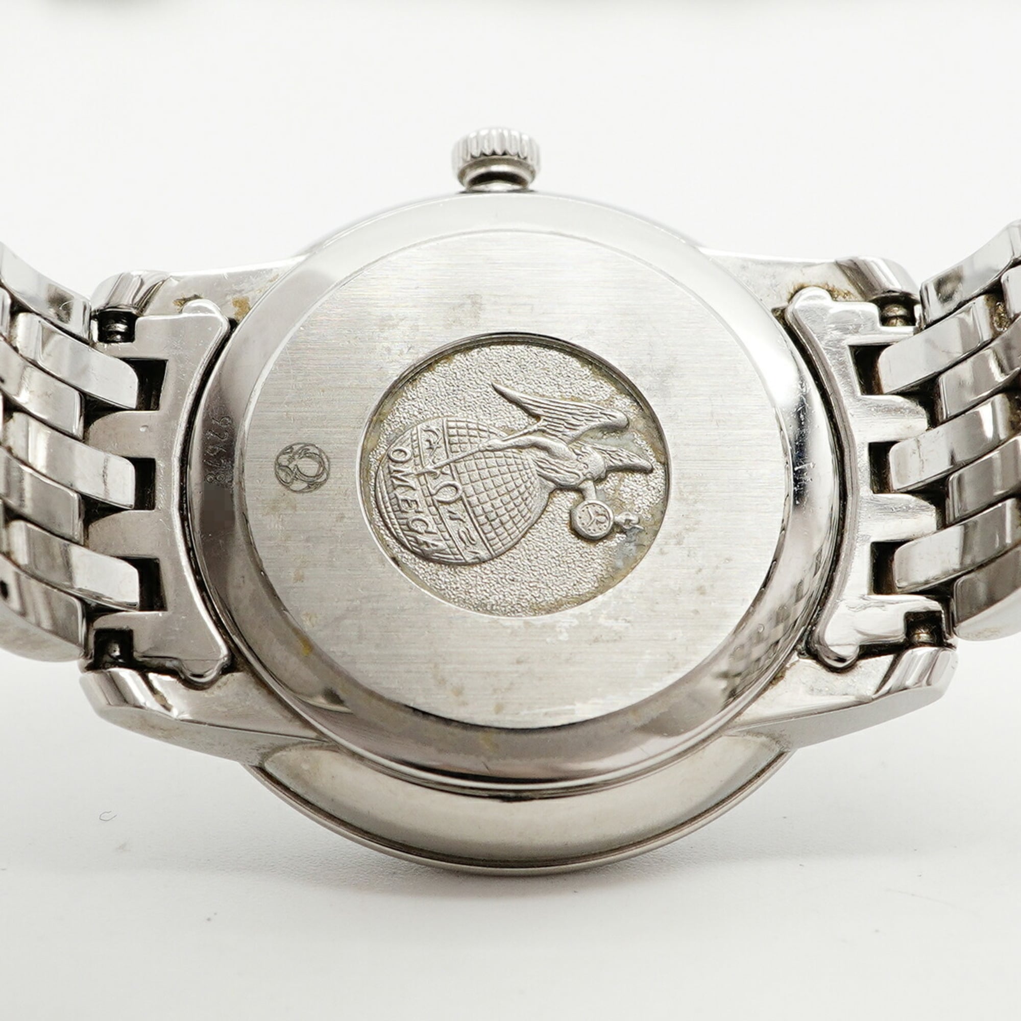 Omega De Ville 424.10.27.60.04.001 Damenuhr mit Weiß Zifferblatt