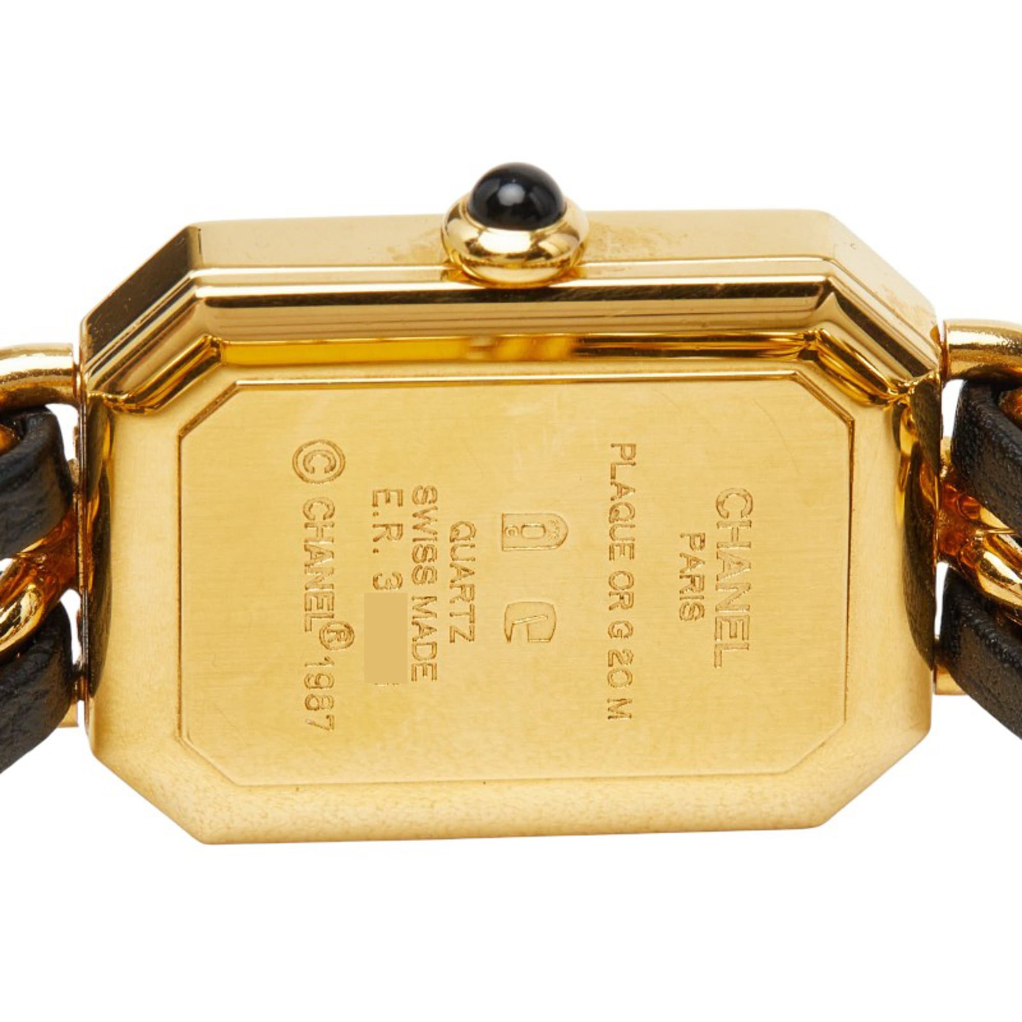 Chanel Première M H0001 Black Dial 20mm Watch