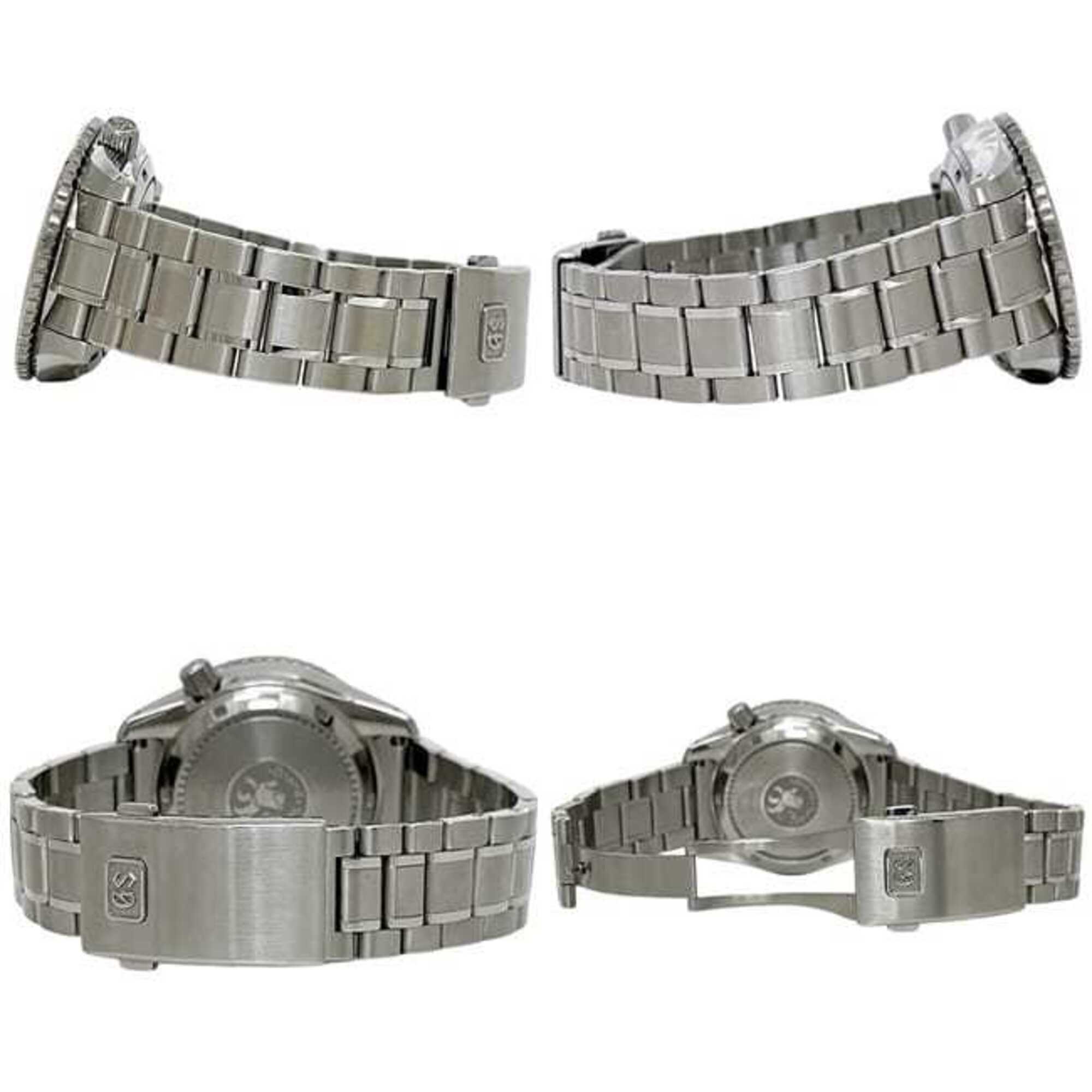 Montre Grand Seiko Sport Gmt, Noir, Blanc, argentée, Spring Drive, SBGE277 9R66-0BK0, Automatique, acier inoxydable.