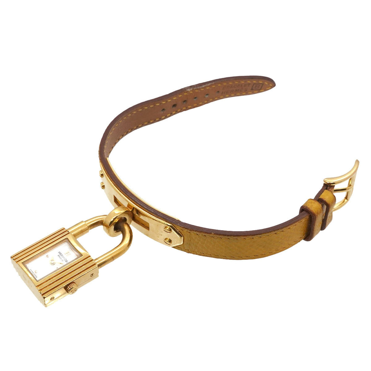 Hermes Kelly GZl1ldz3 Gold Dial 20mm Watch