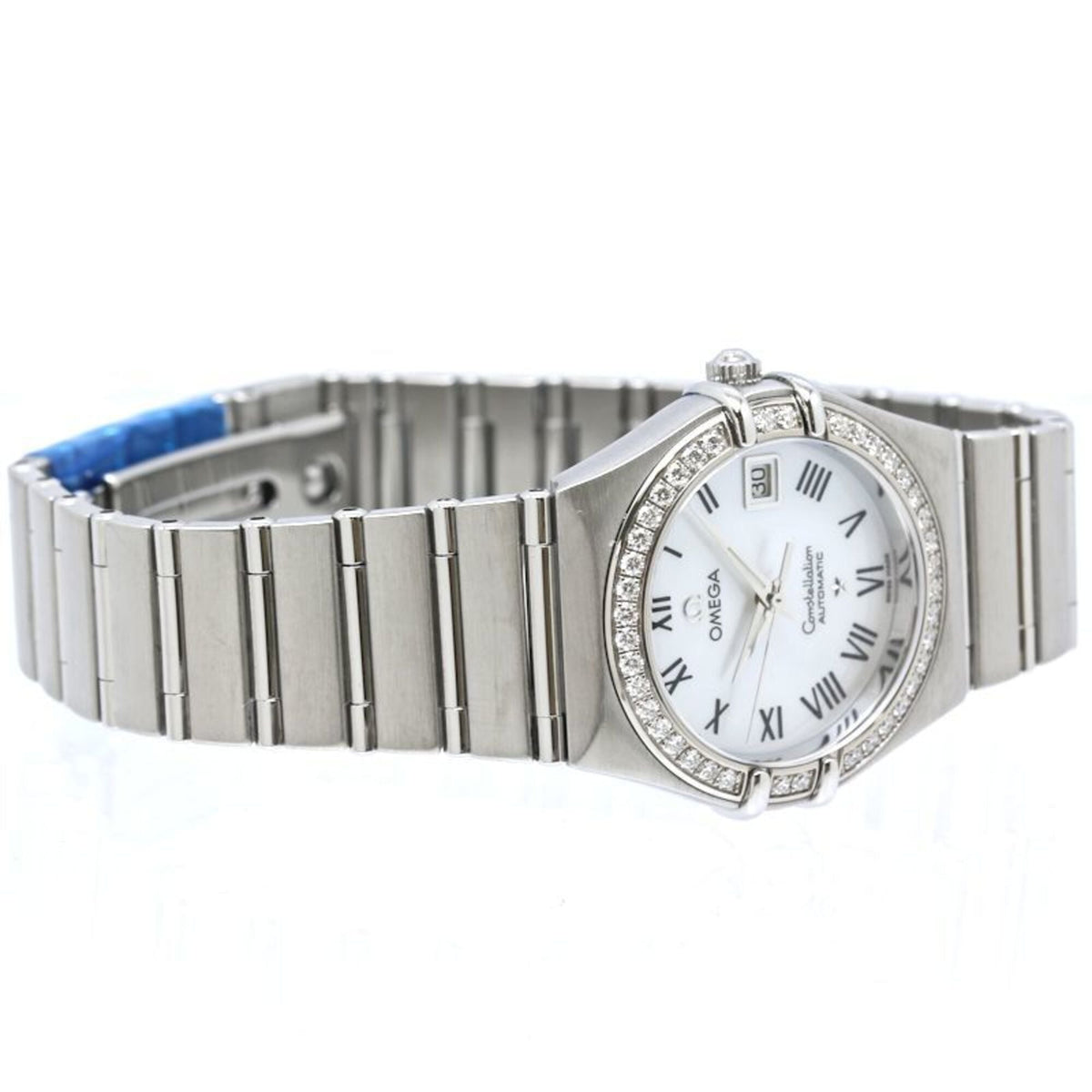 Omega Constellation Diamond Bezel 1497.61.00 White shell Dial 27mm Watch