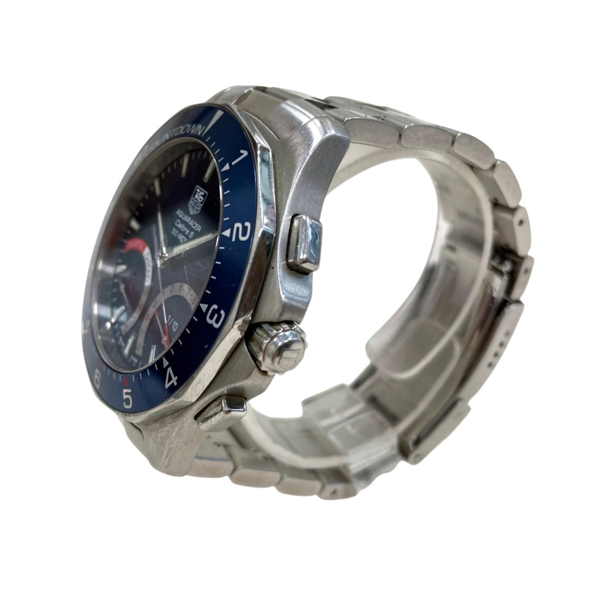 TAG Heuer Aquaracer Calibre S Regatta CAF7110, blaues Zifferblatt, 42 mm Uhr