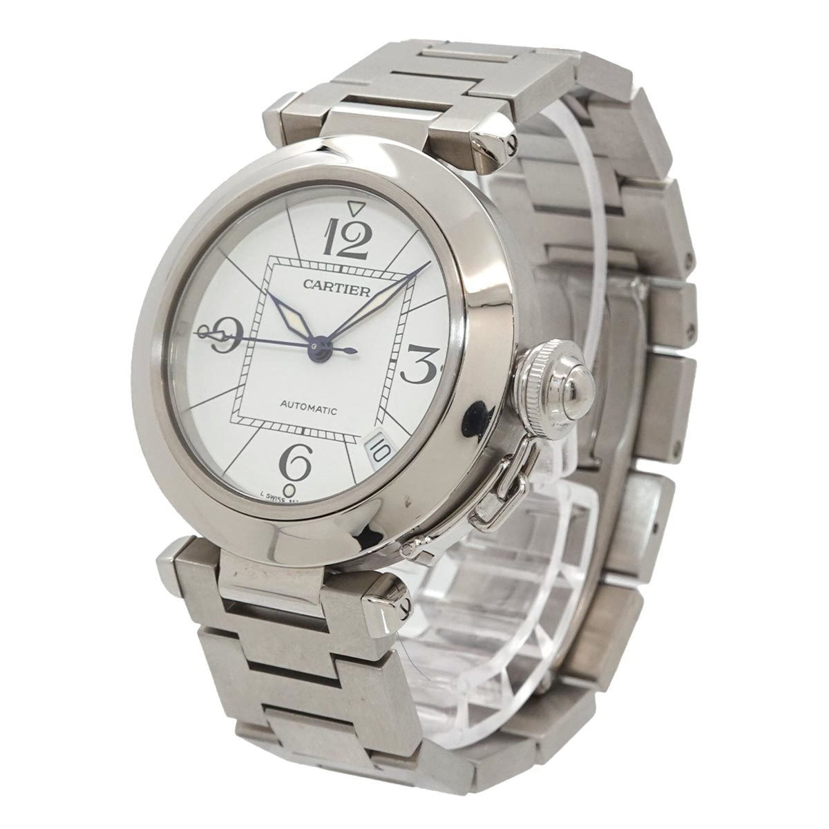 Cartier Pasha C W31074M7 White Dial 35mm Watch