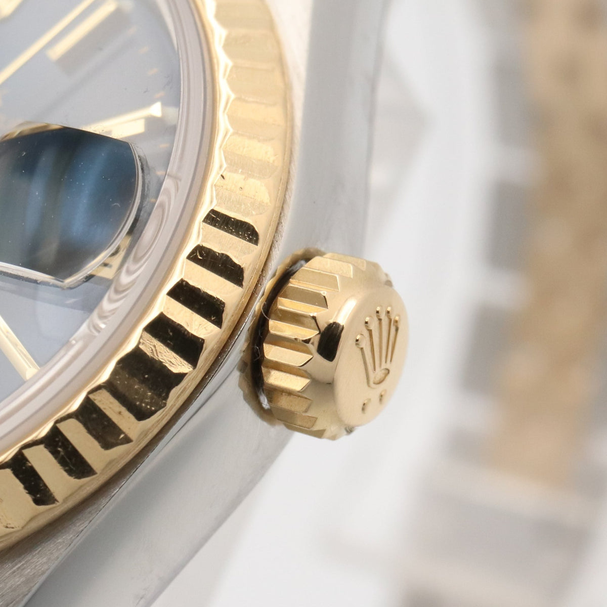 Rolex Datejust L-series 18K ( 69173 Blue Dial 26mm Watch
