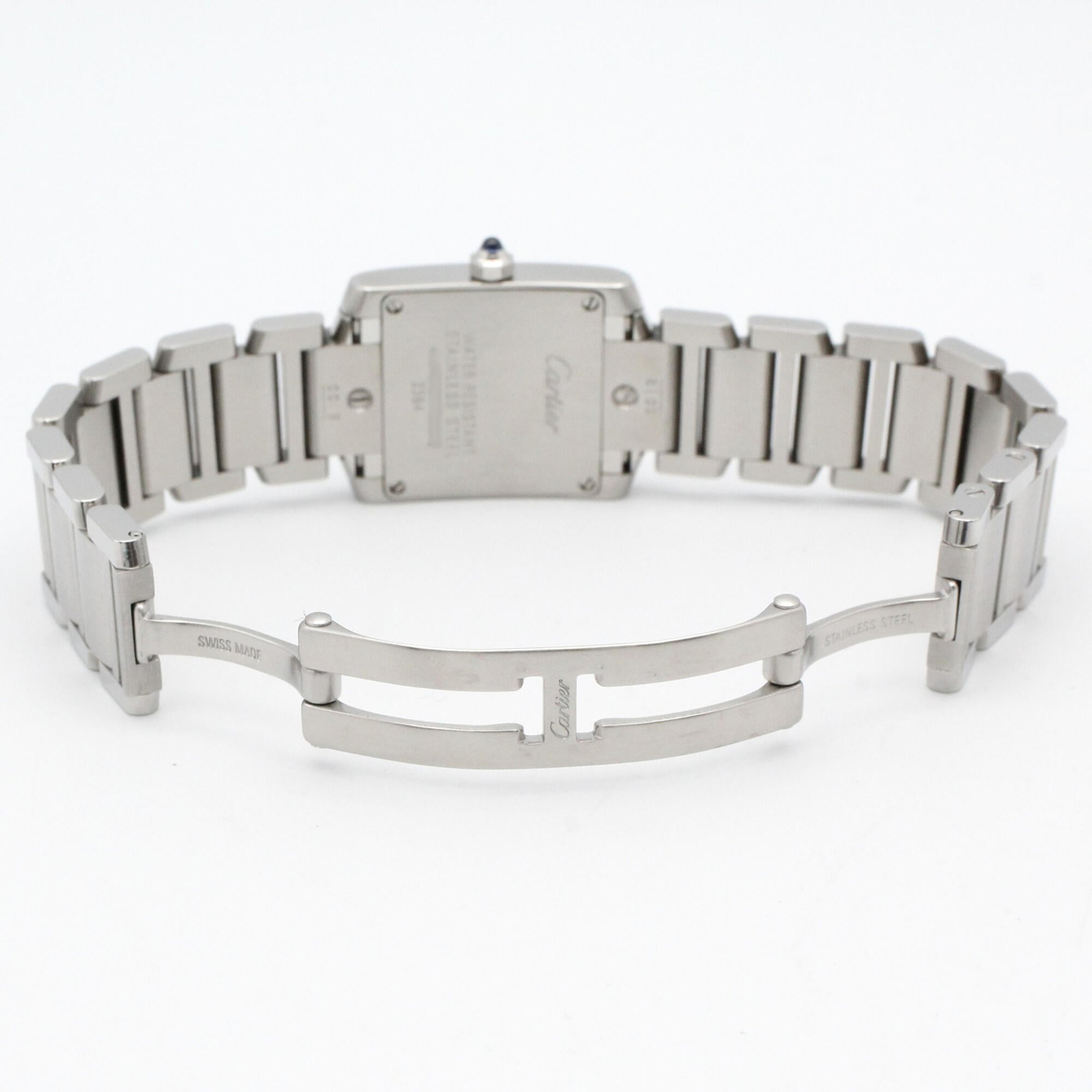 Cartier Tank W51026Q3 Black Dial 20mm Watch