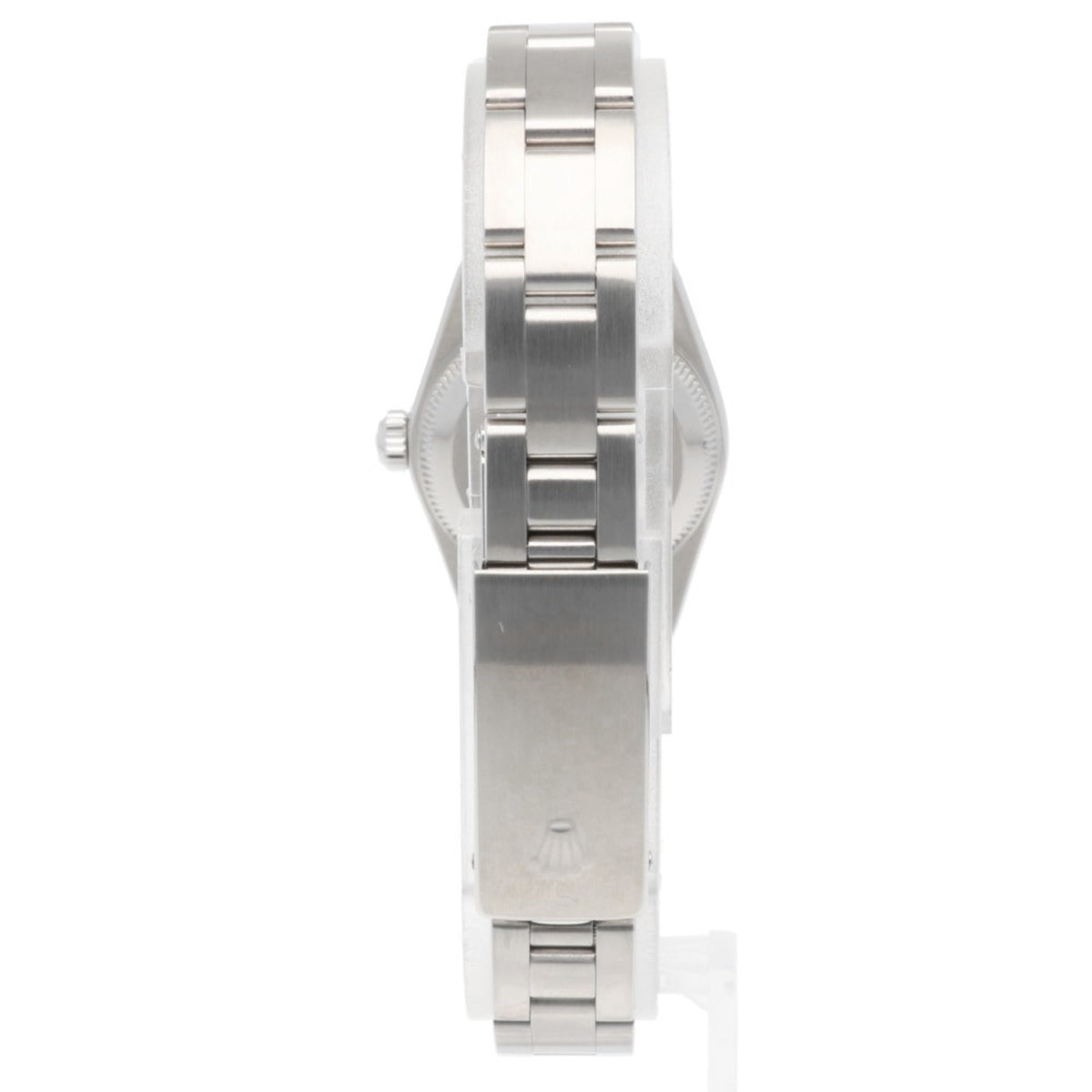 Rolex Oyster Perpetual 76080 Schwarz Zifferblatt 26 mm Uhr