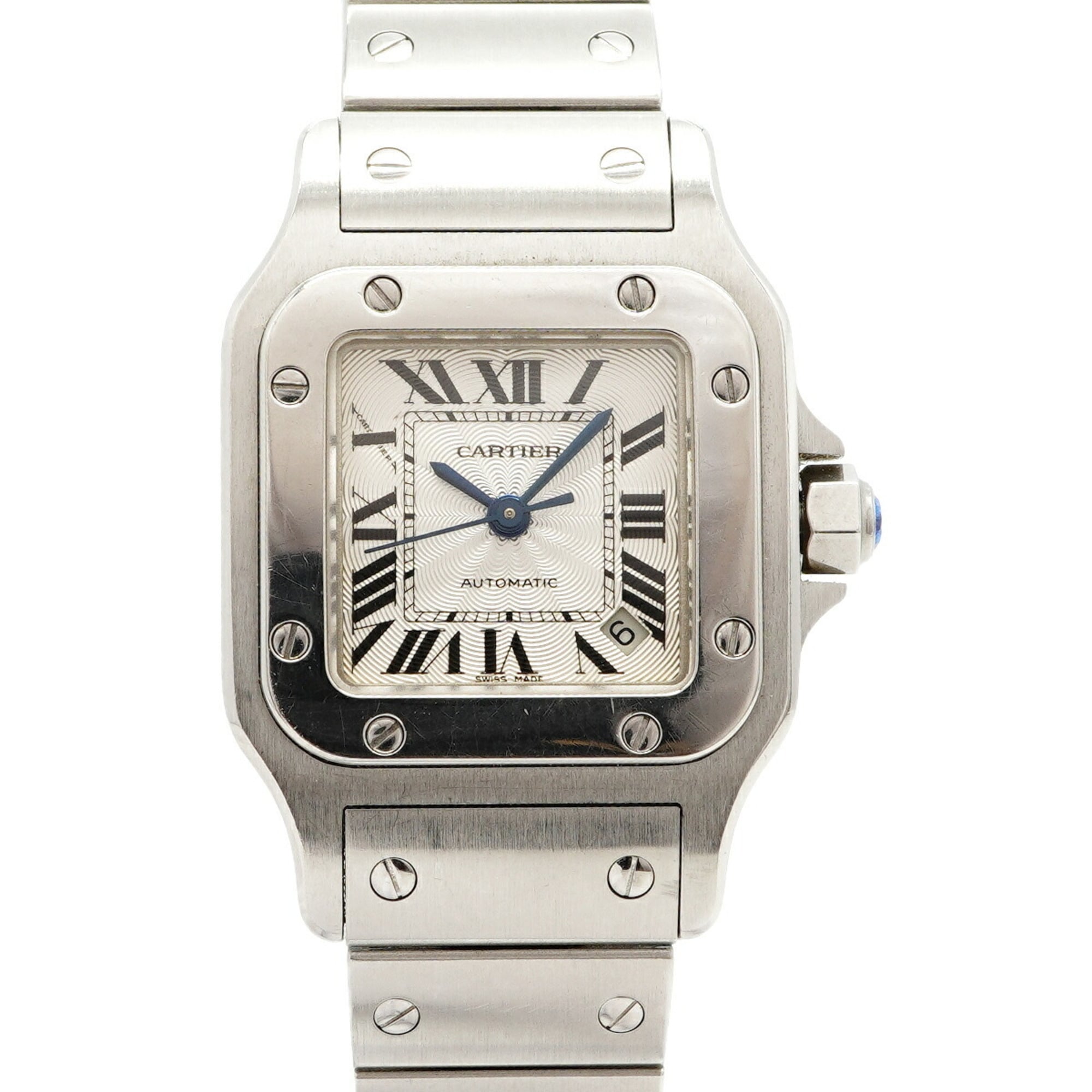 Cartier Santos Galbee SM W20054D6 Silver Dial Women's Watch