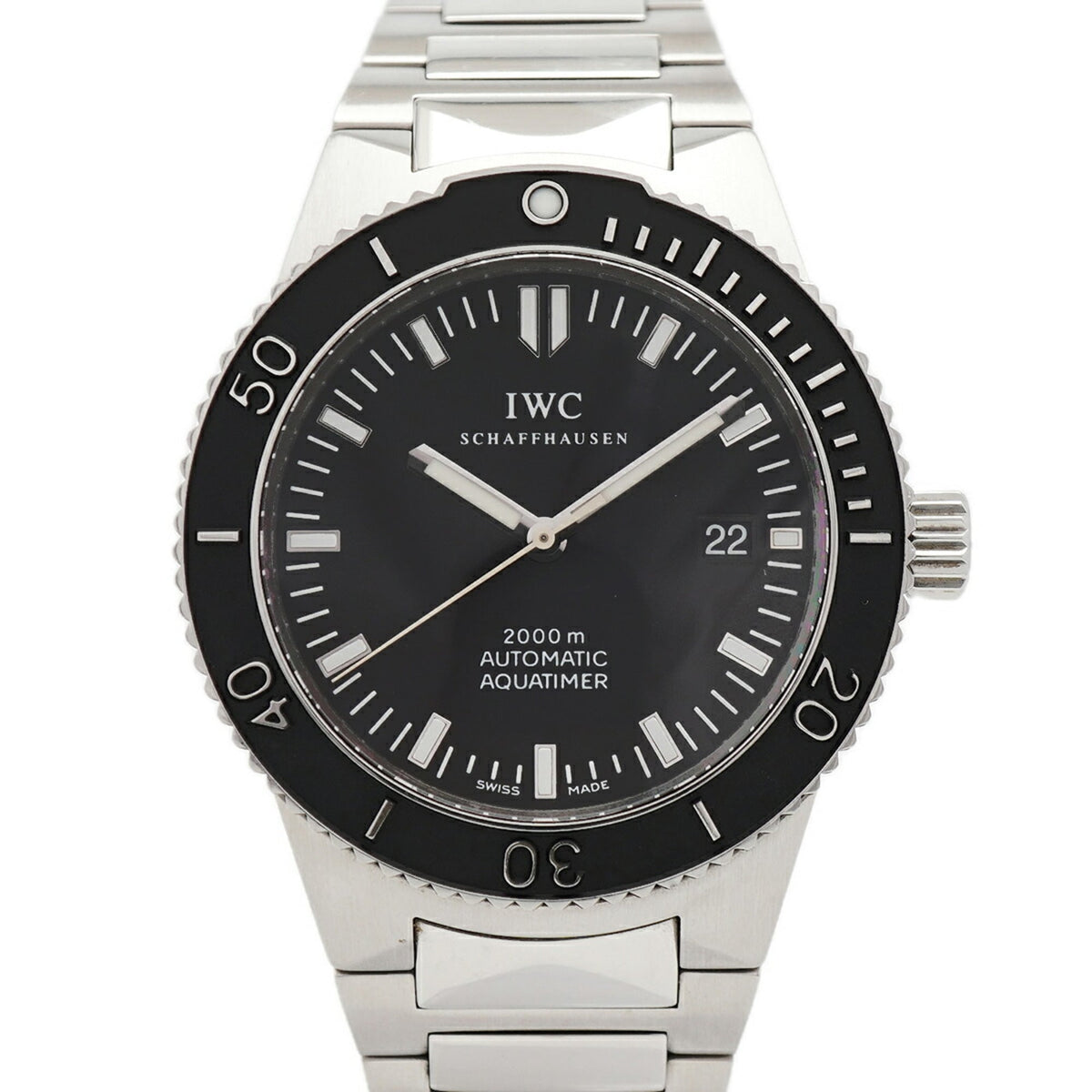 IWC Schaffhausen GST Aquatimer IW353602 Black Dial 42mm Watch
