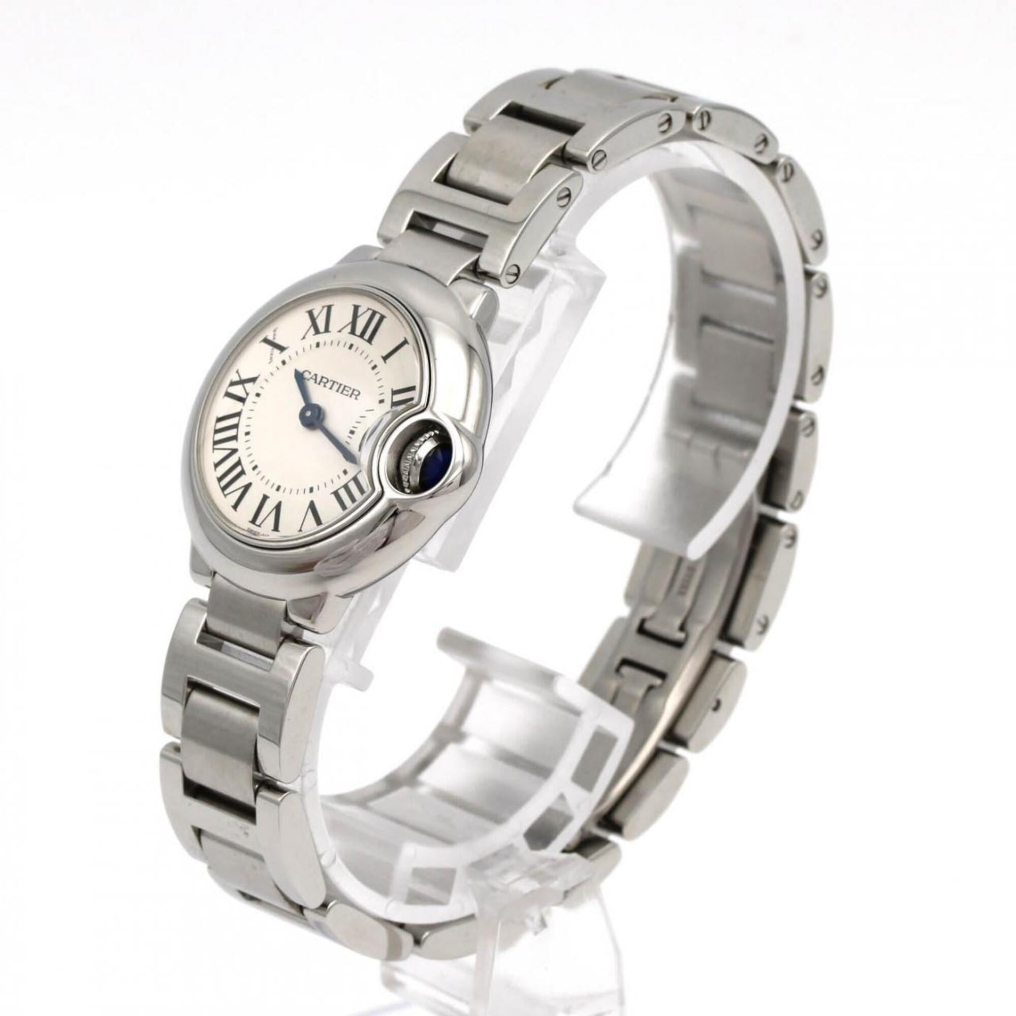 Cartier Ballon Bleu SM W69010Z4 Silver Dial 28mm Watch