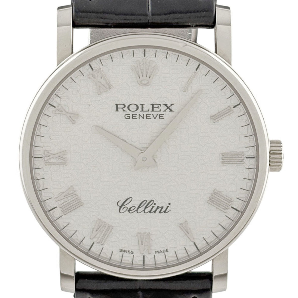 Montre Rolex Cellini 5115/9, cadran argenté, 32 mm