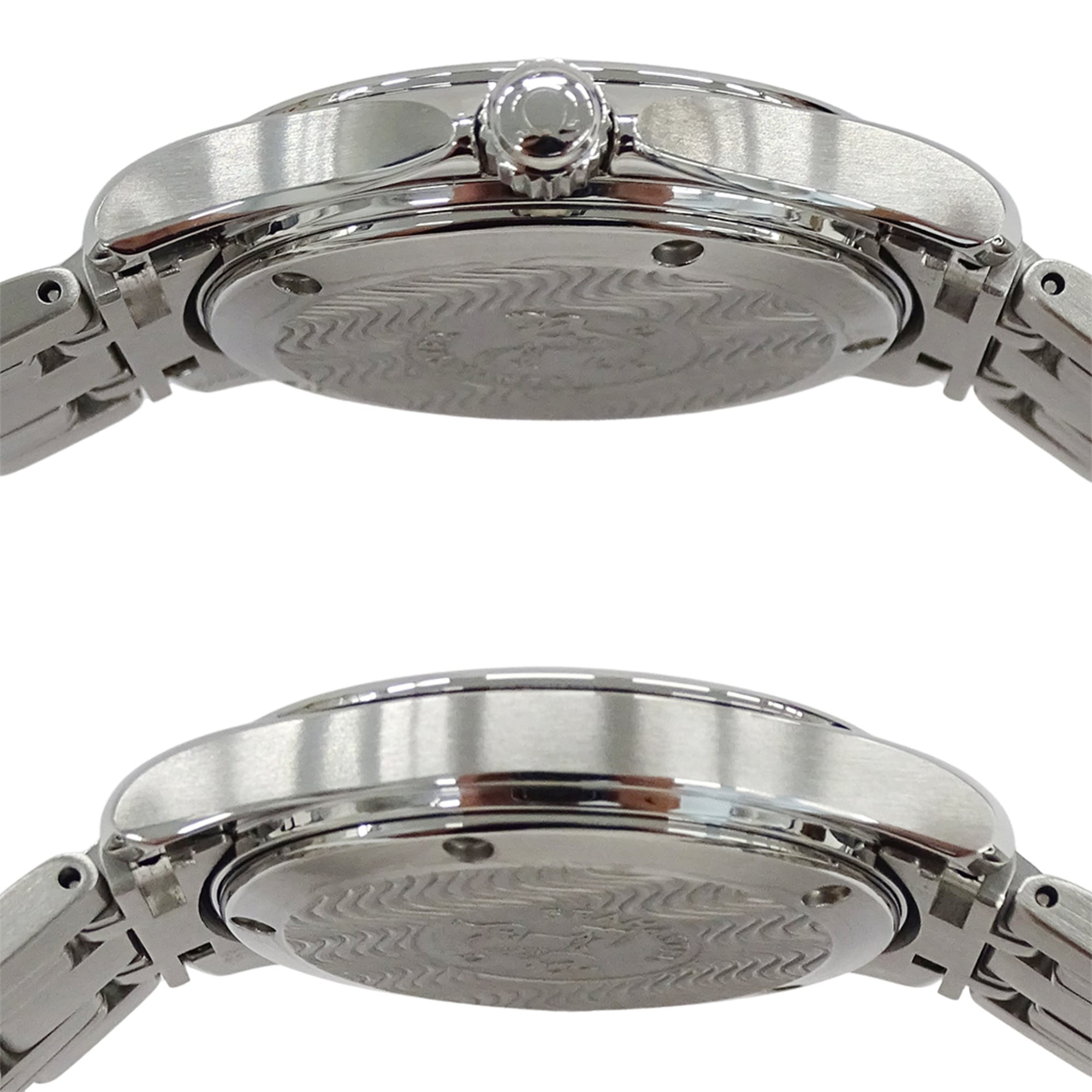 Omega Seamaster 2511.80 Brand Name 120m Water Resistant Date Display Quartz Movement Stainless Steel (SS) Silver & Blue Frame