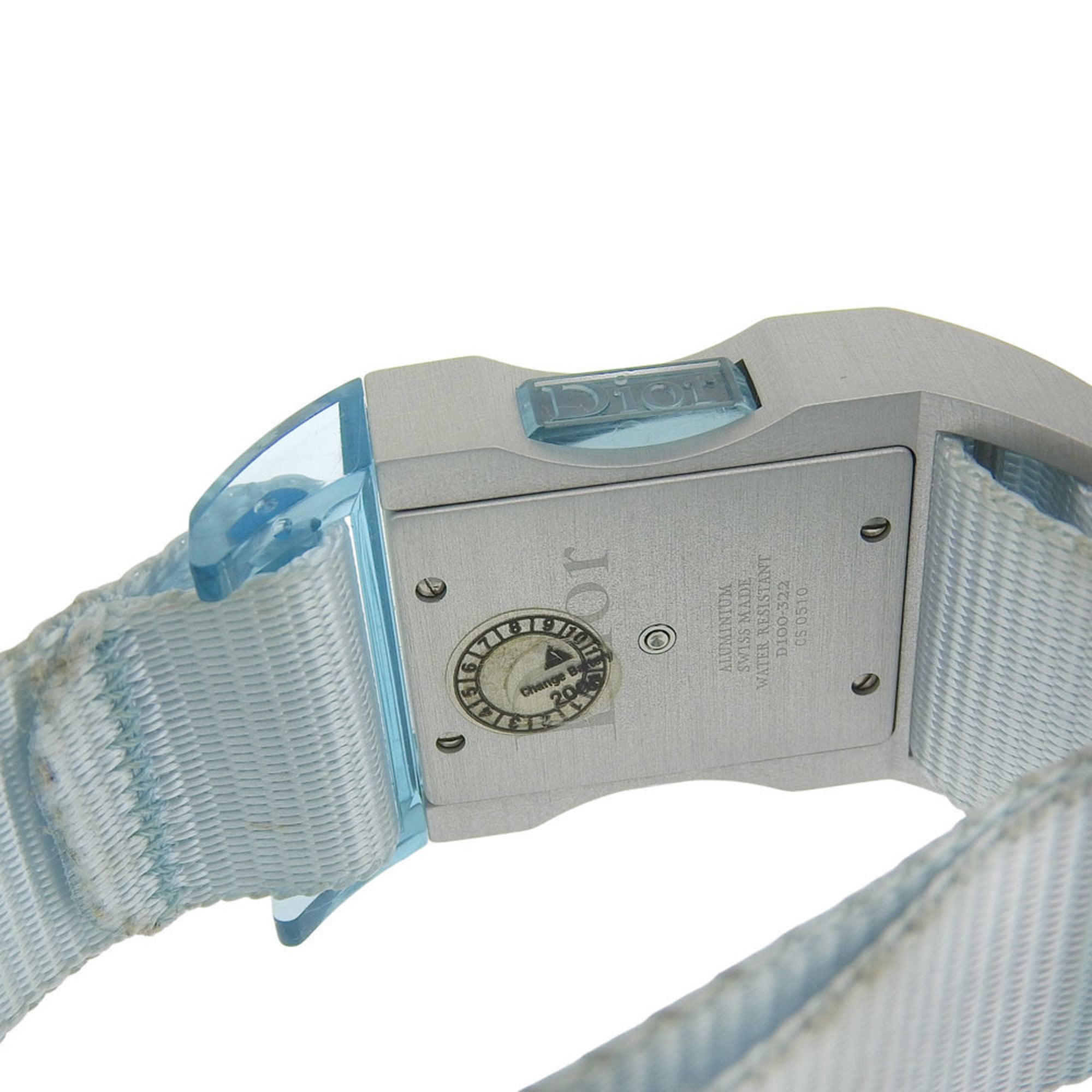 Dior Chris 47 Watch D100-322, Aluminum and Nylon Quartz Analog with Si