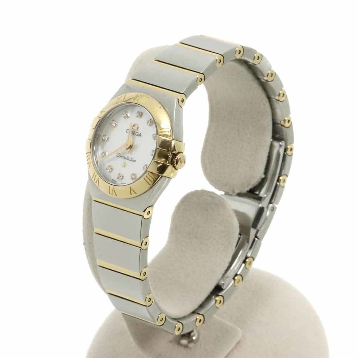 Omega Constellation 123 20 24 60 55 001 Weiß Gehäuse Zifferblatt 24 mm Uhr