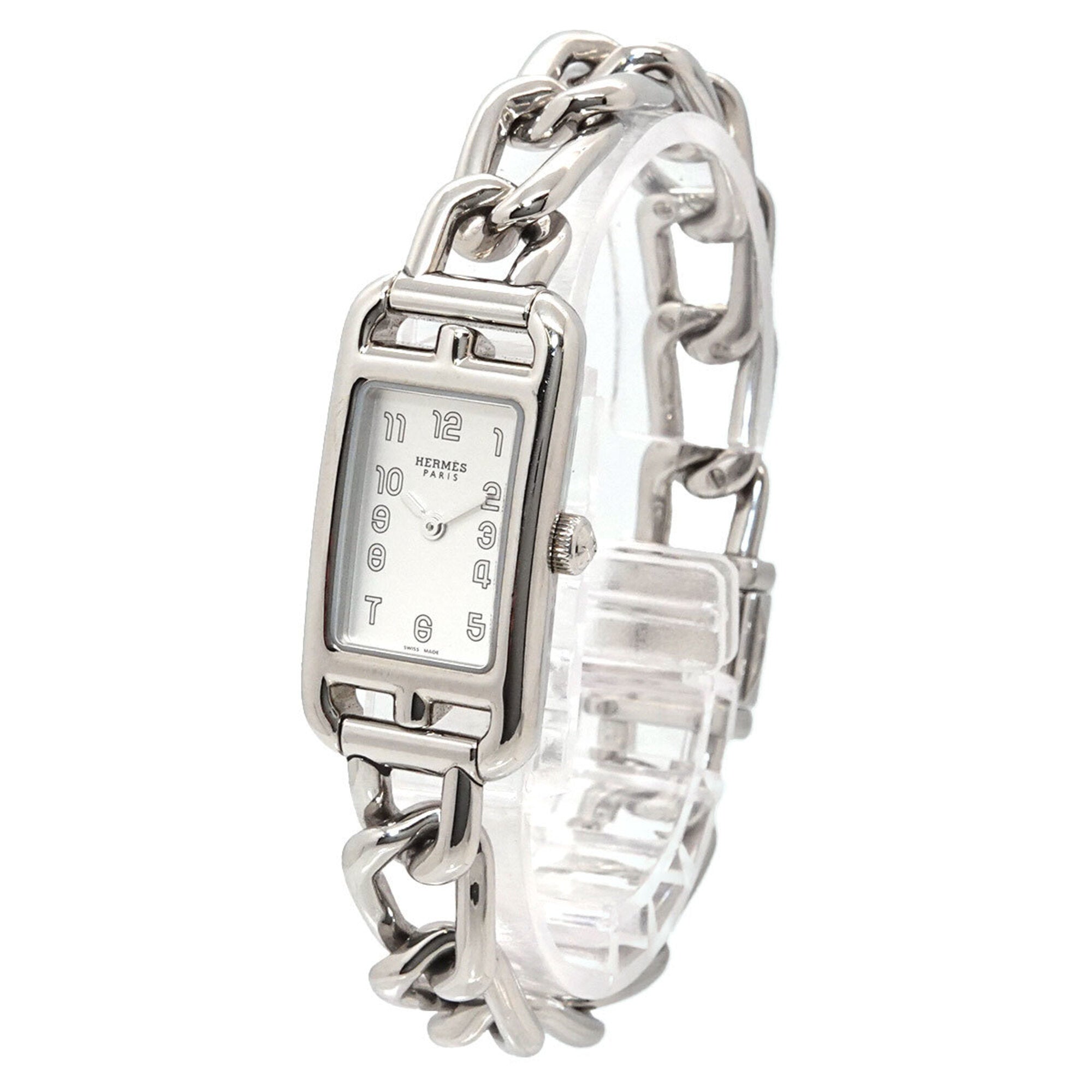 Hermes Nantucket NA2 110 Silver Dial 17mm Watch