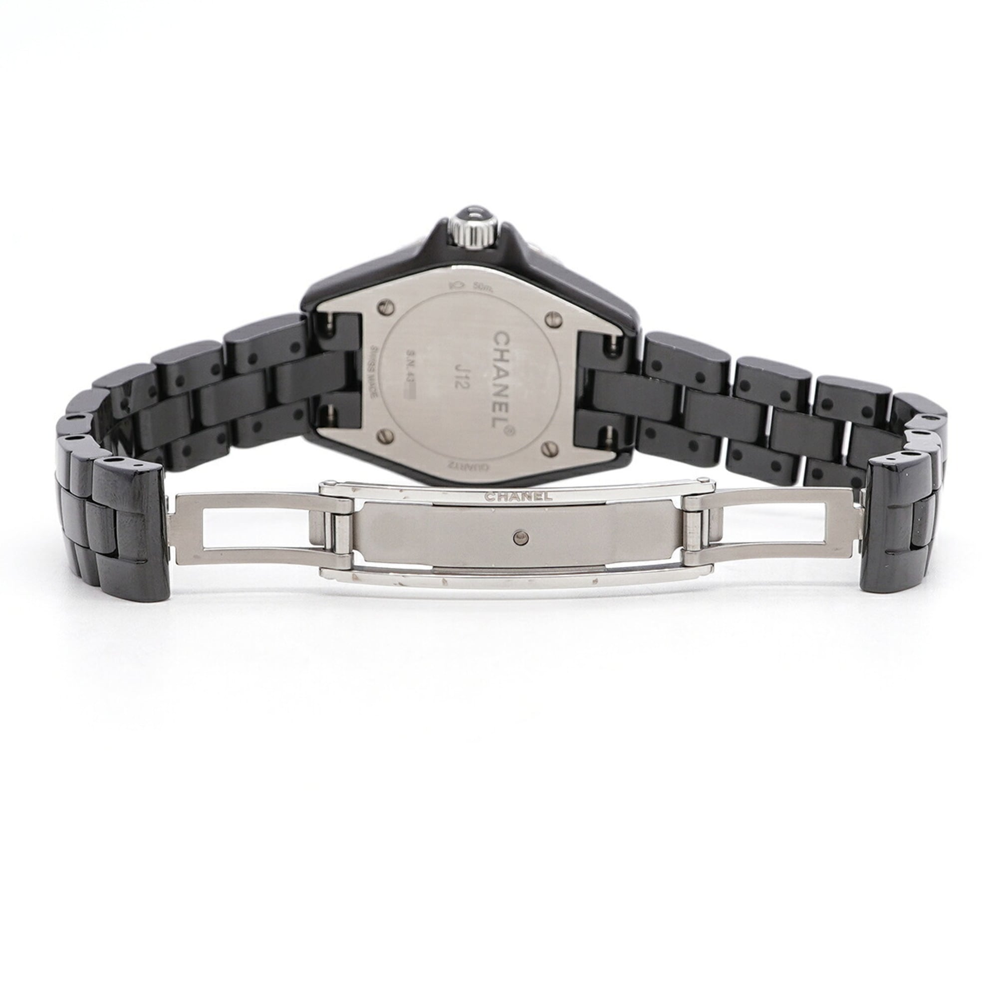 Chanel J12 Diamond H2569 Black Dial 28mm Watch