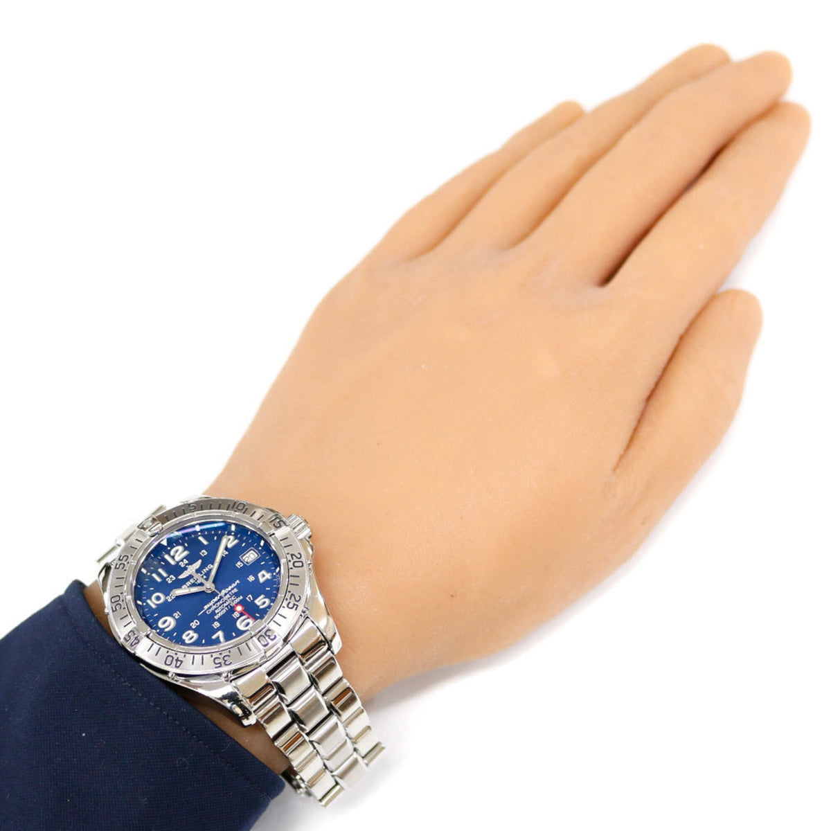 Montre Breitling Superocean A183C89PFA, cadran bleu, 42 mm