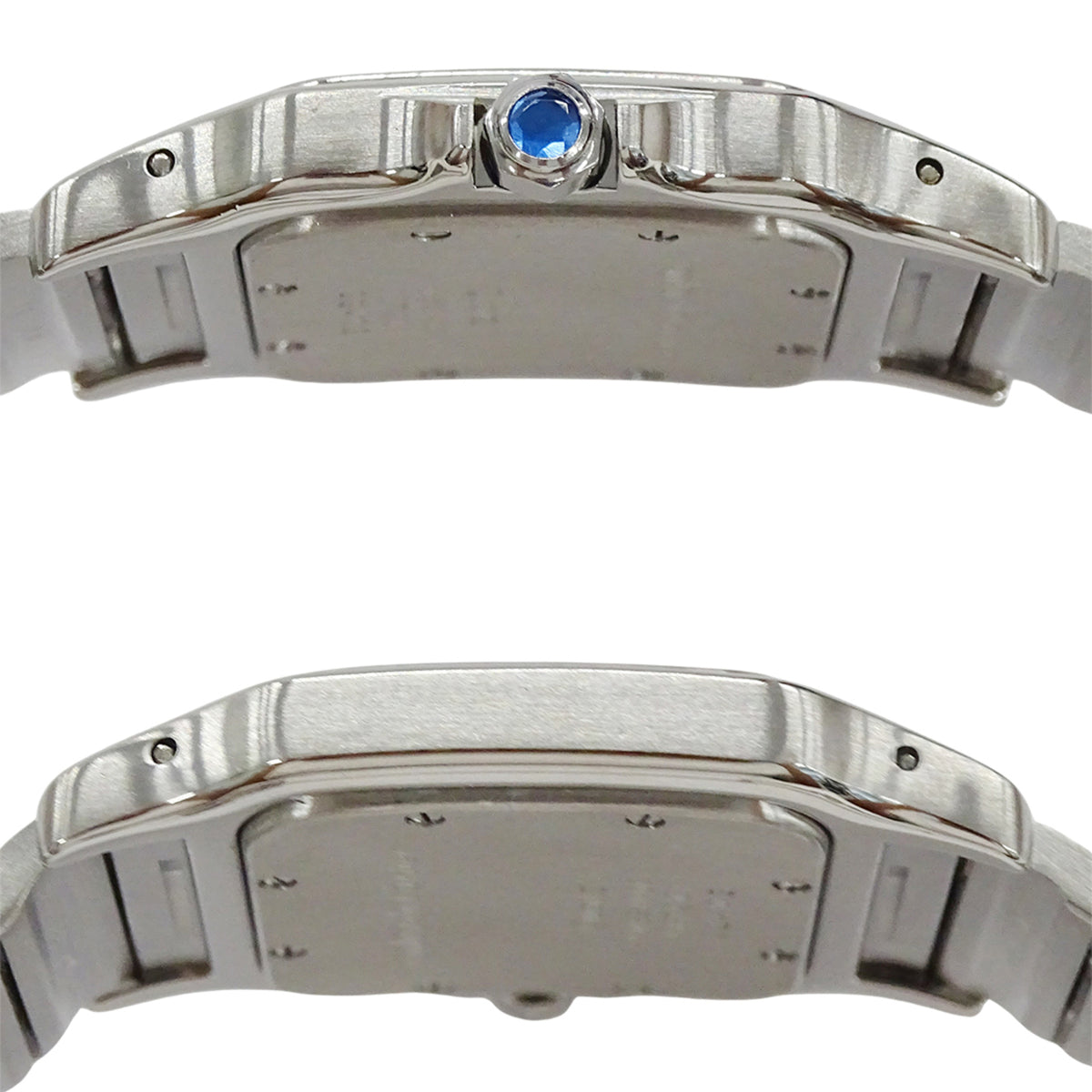 Cartier Santos Galbee LM date W20018D6 Ivory Dial 29mm Watch