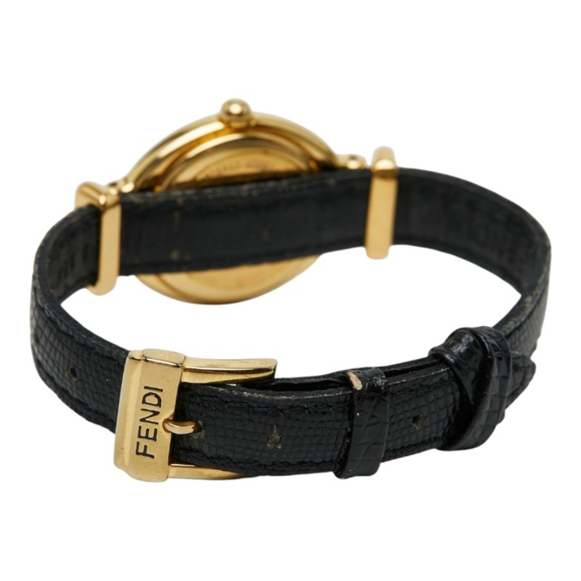 Montre Fendi Chameleon à lunette interchangeable, 5 couleurs, modèle 640LQuartz cadran argenté, acier inoxydable et cuir, pour femme, FENDI