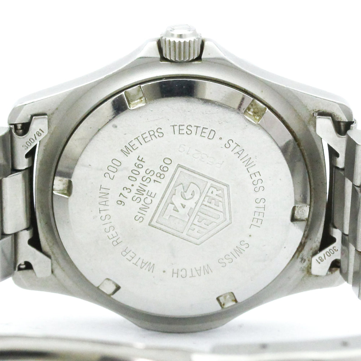 Montre TAG Heuer Professional 973006 Noir, cadran de 36 mm