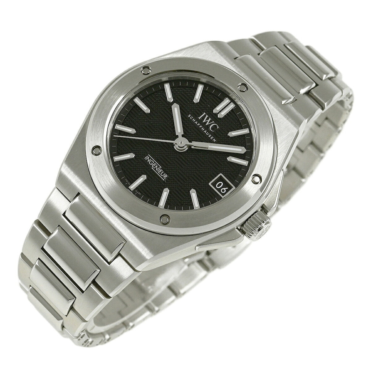 IWC Ingenieur IW324906 horloge met zwarte wijzerplaat, 35 mm