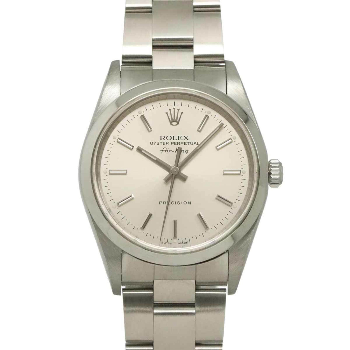 Montre Rolex Air-King 14 000, cadran argenté, 34 mm
