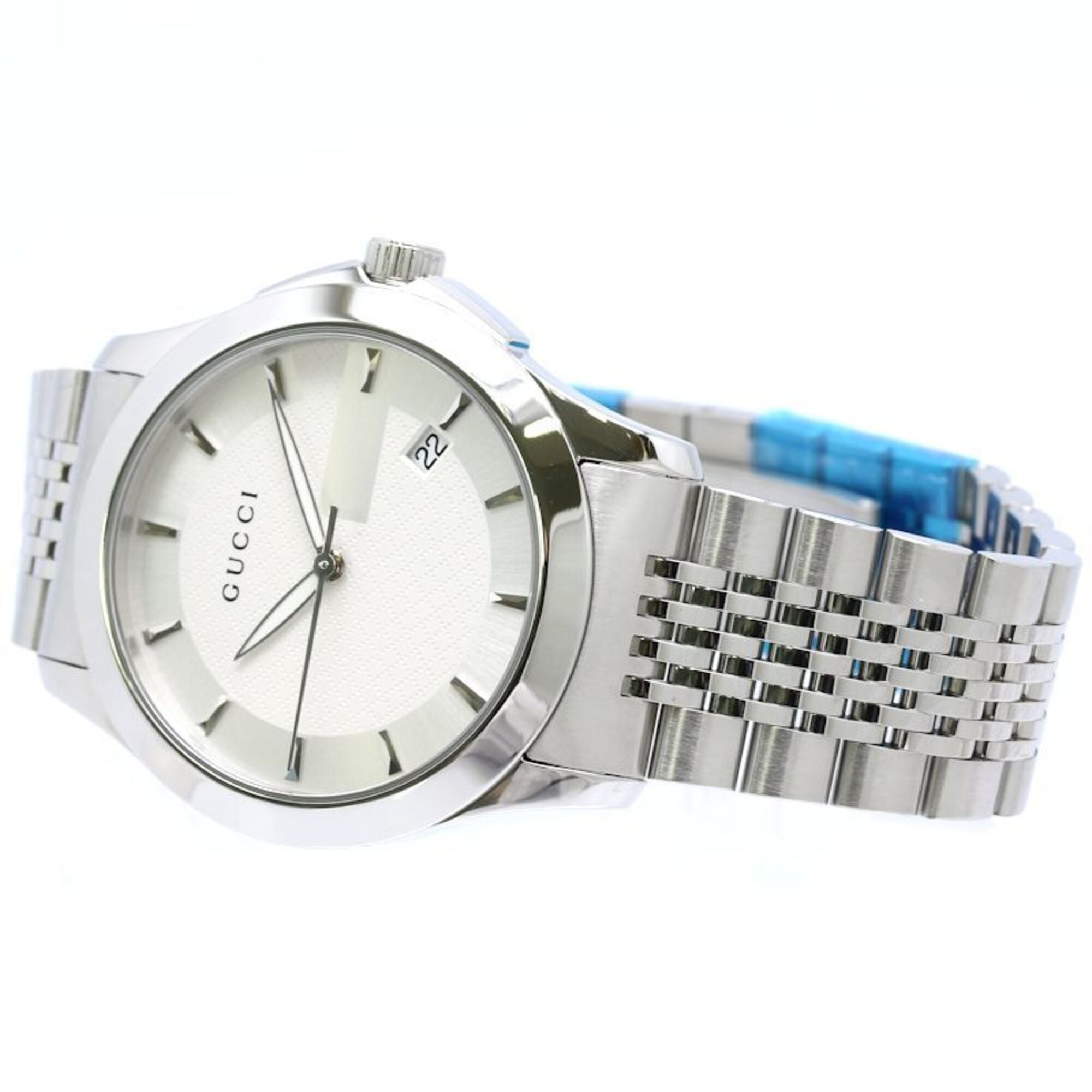 Montre Gucci G-Timeless YA126401 YA126401 126,4 Cadran argenté 39mm