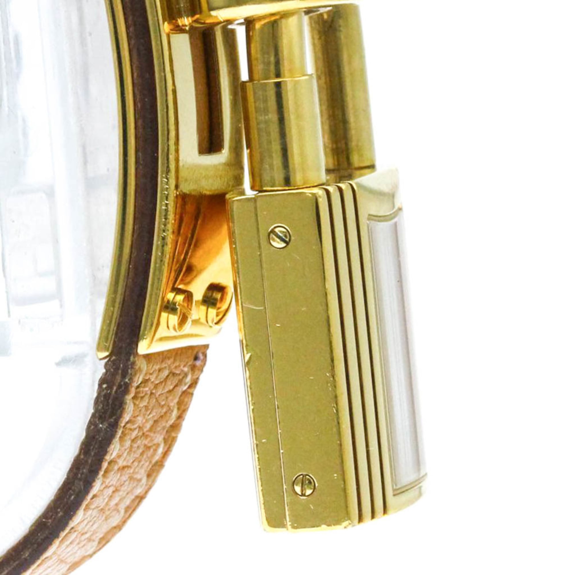 HERMES Kelly-horloge, verguld, leer, quartz, dameshorloge