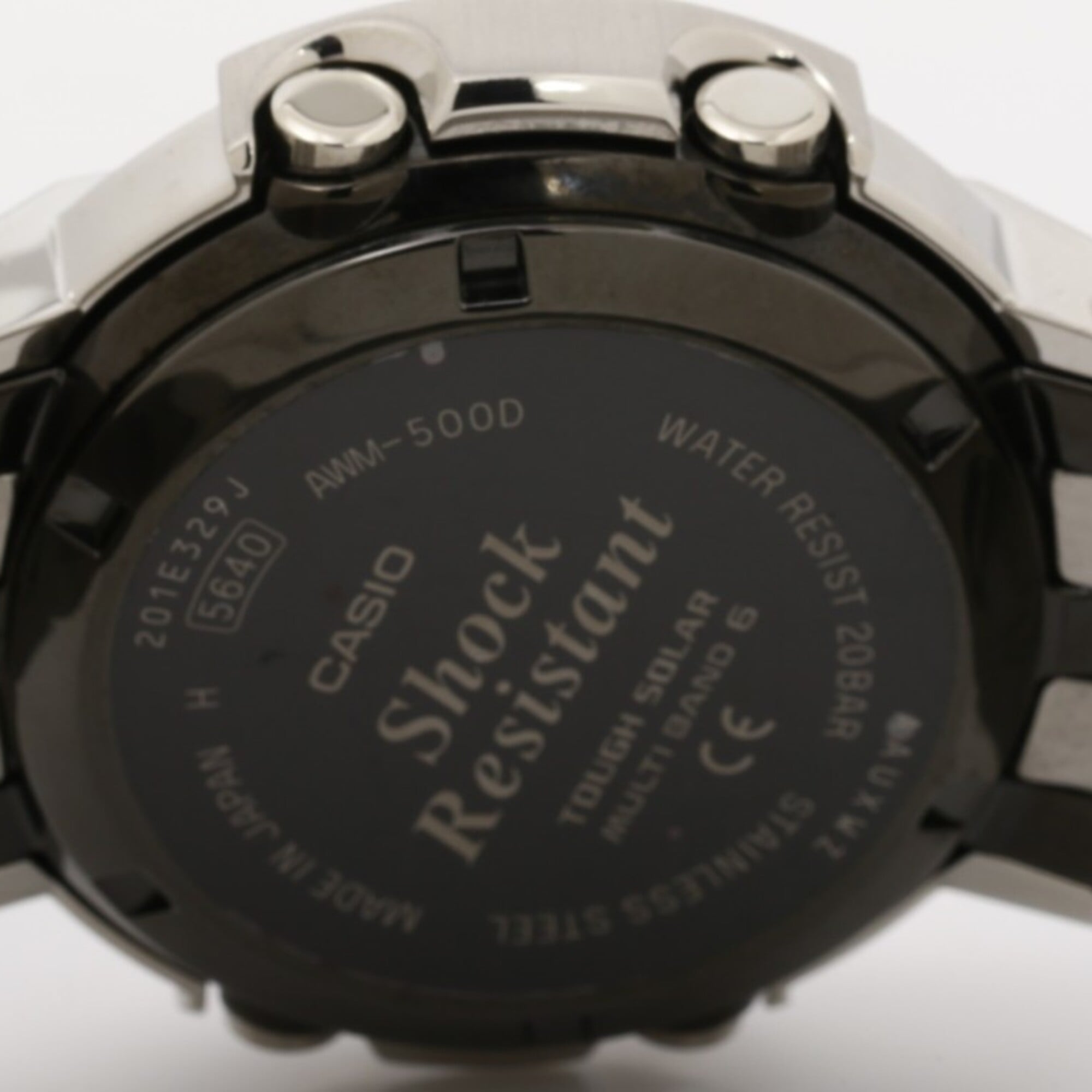 Montre Pour Hommes CASIO G-SHOCK FULL METAL série AW-500, modèle AWM-500D-1A8JF, gris argenté, en acier inoxydable