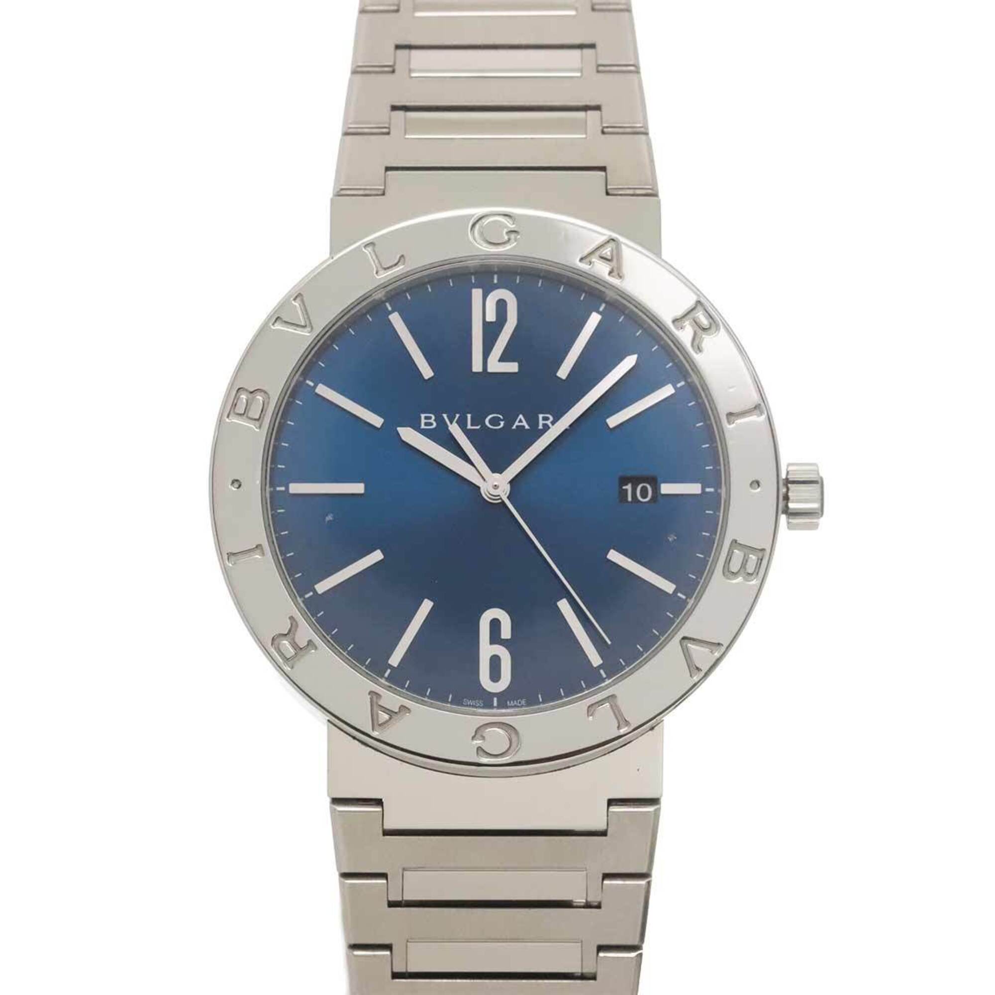 BVLGARI BB41S Date Blue Automatic Self-