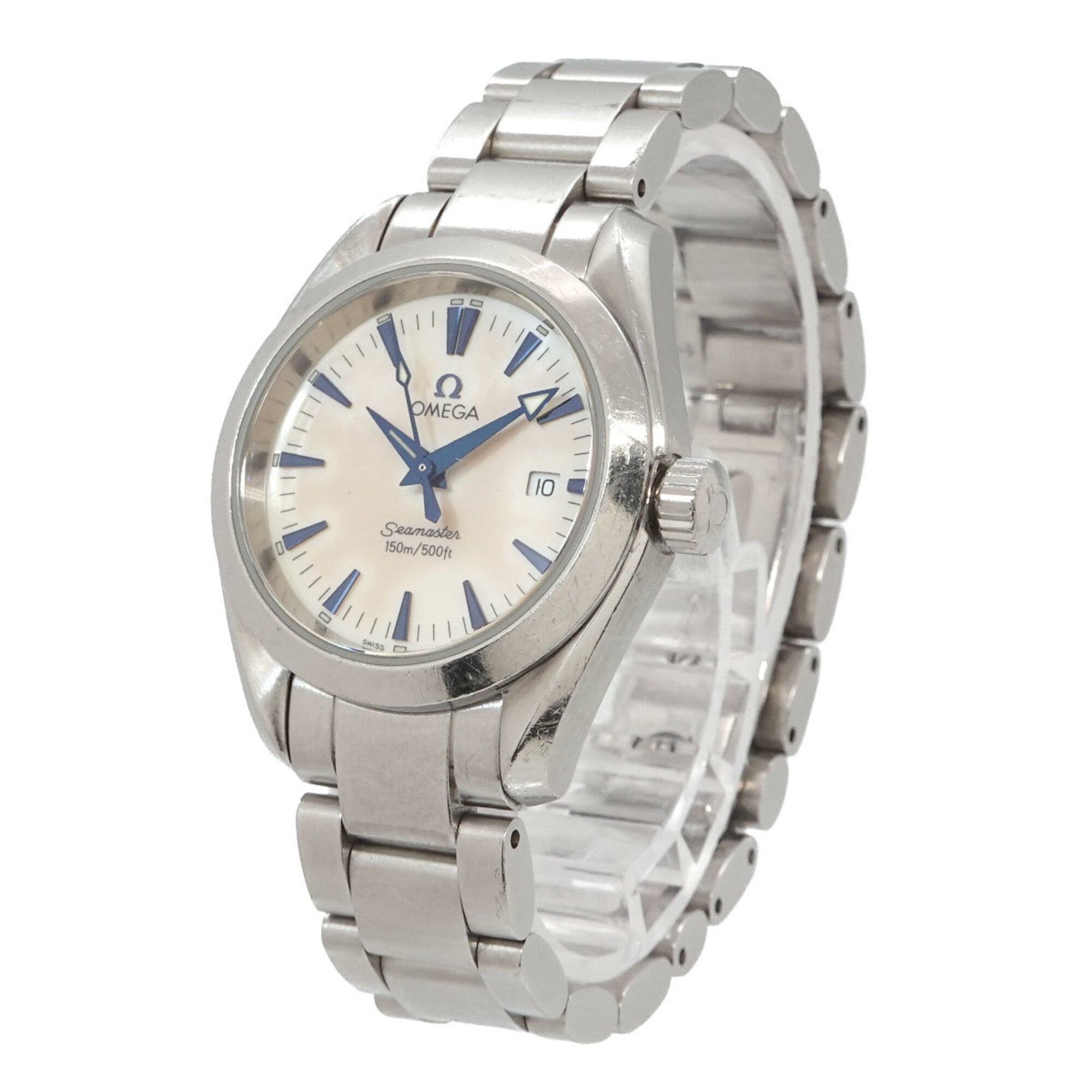 Omega Seamaster Aqua Terra 2577 70 Women's Watch, Date Display, White Shell, Quartz Watch