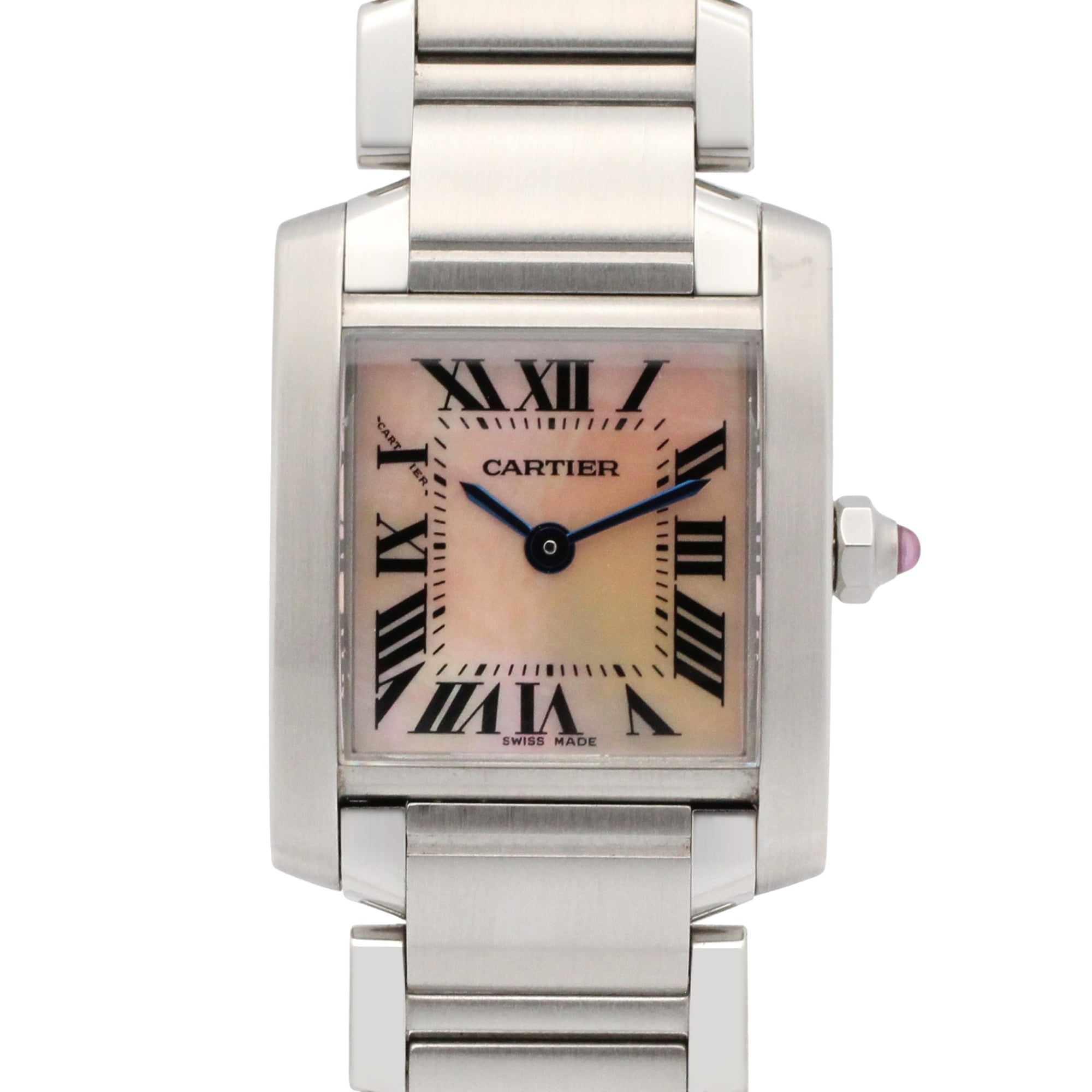 Cartier Tank Francaise W51028Q3 Pink Dial 20mm Watch
