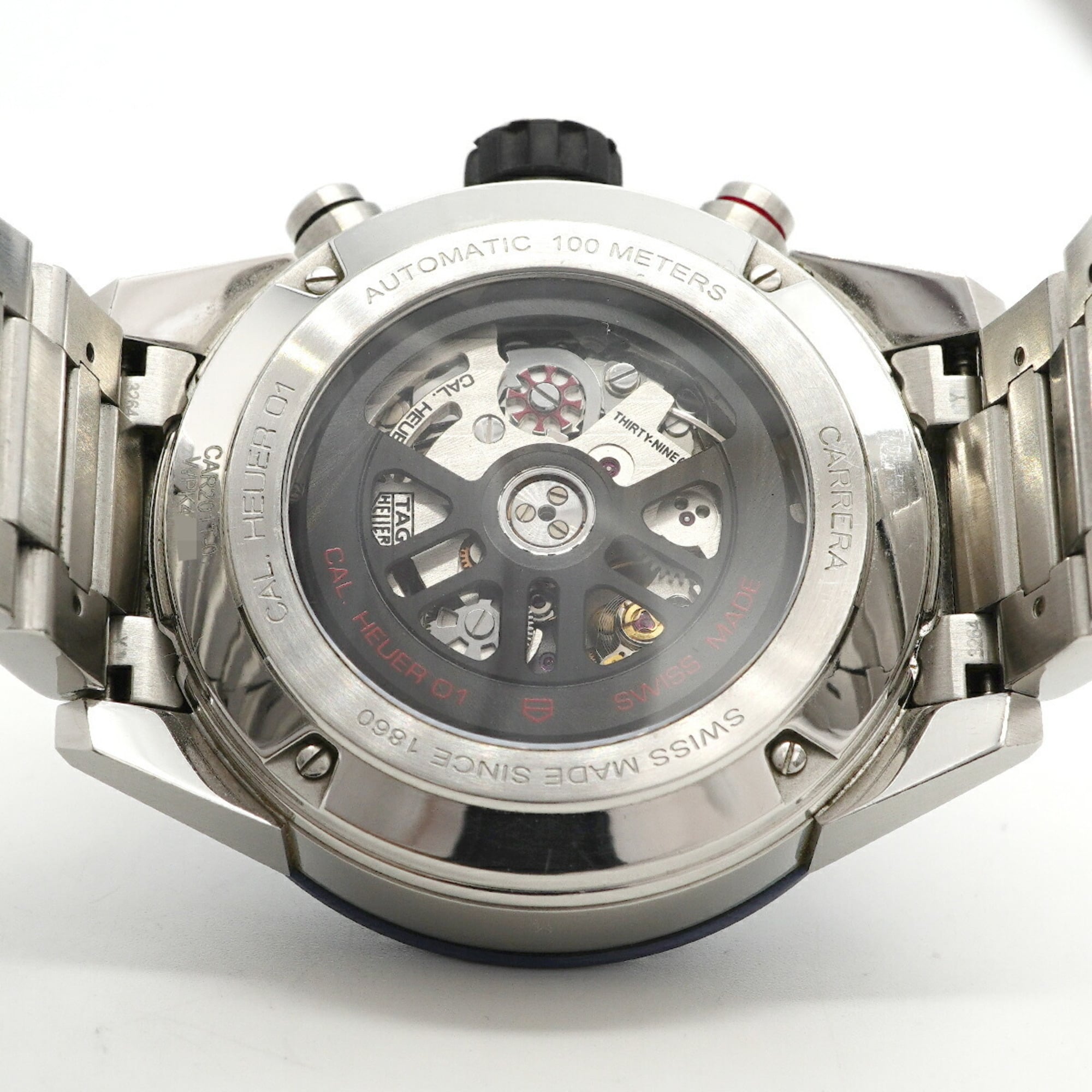 TAG Heuer Carrera Calibre 01 CAR201T Skeleton Dial Men's Watch