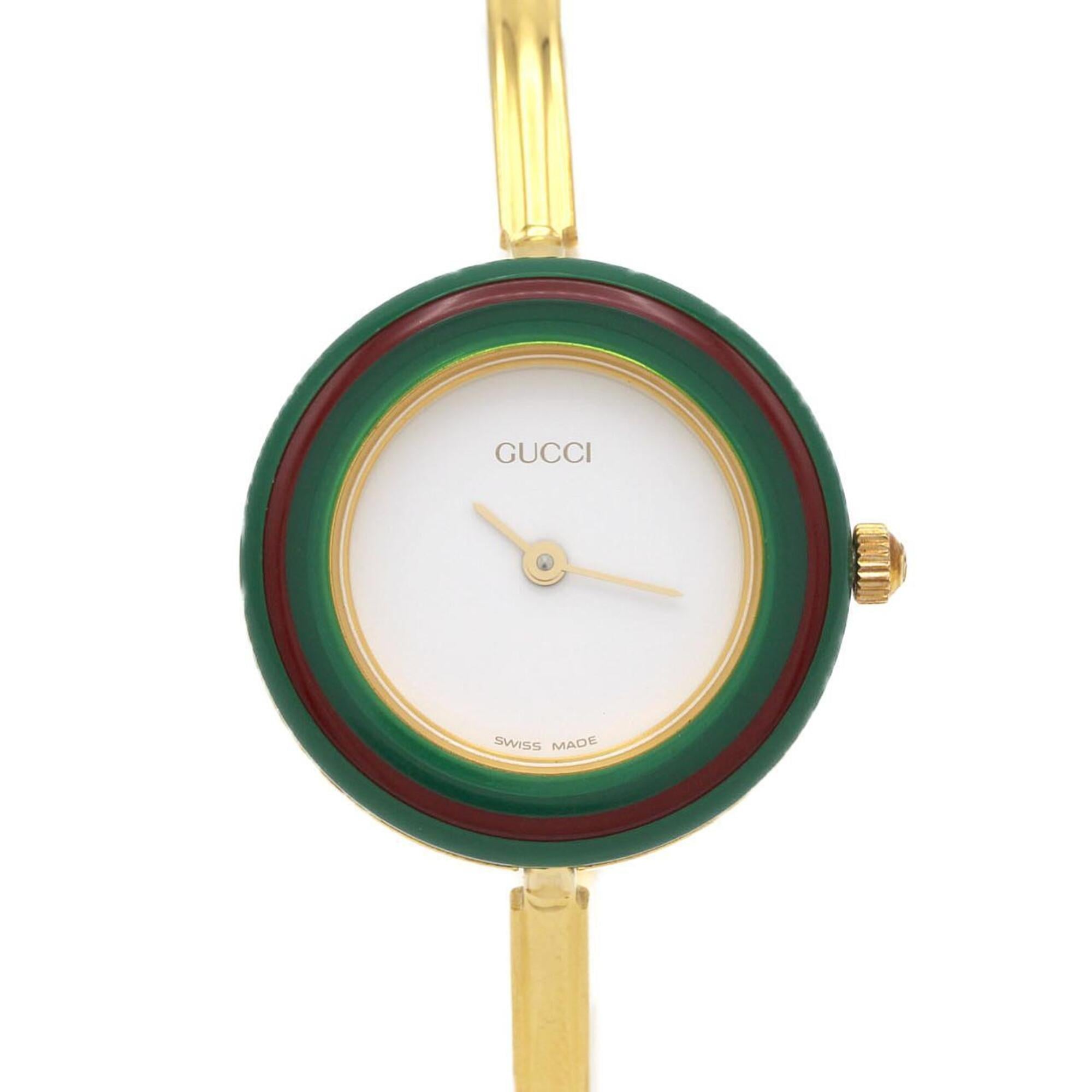 Gucci Change Ring 11/12.2 White Dial 26mm Watch