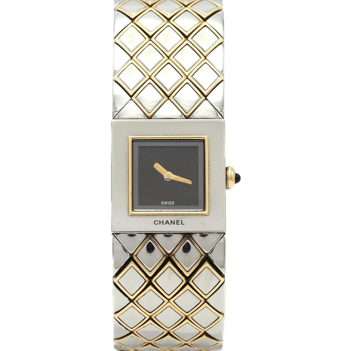 Montre Chanel Matelassé Combination H0475 Noir avec cadran de 19 mm