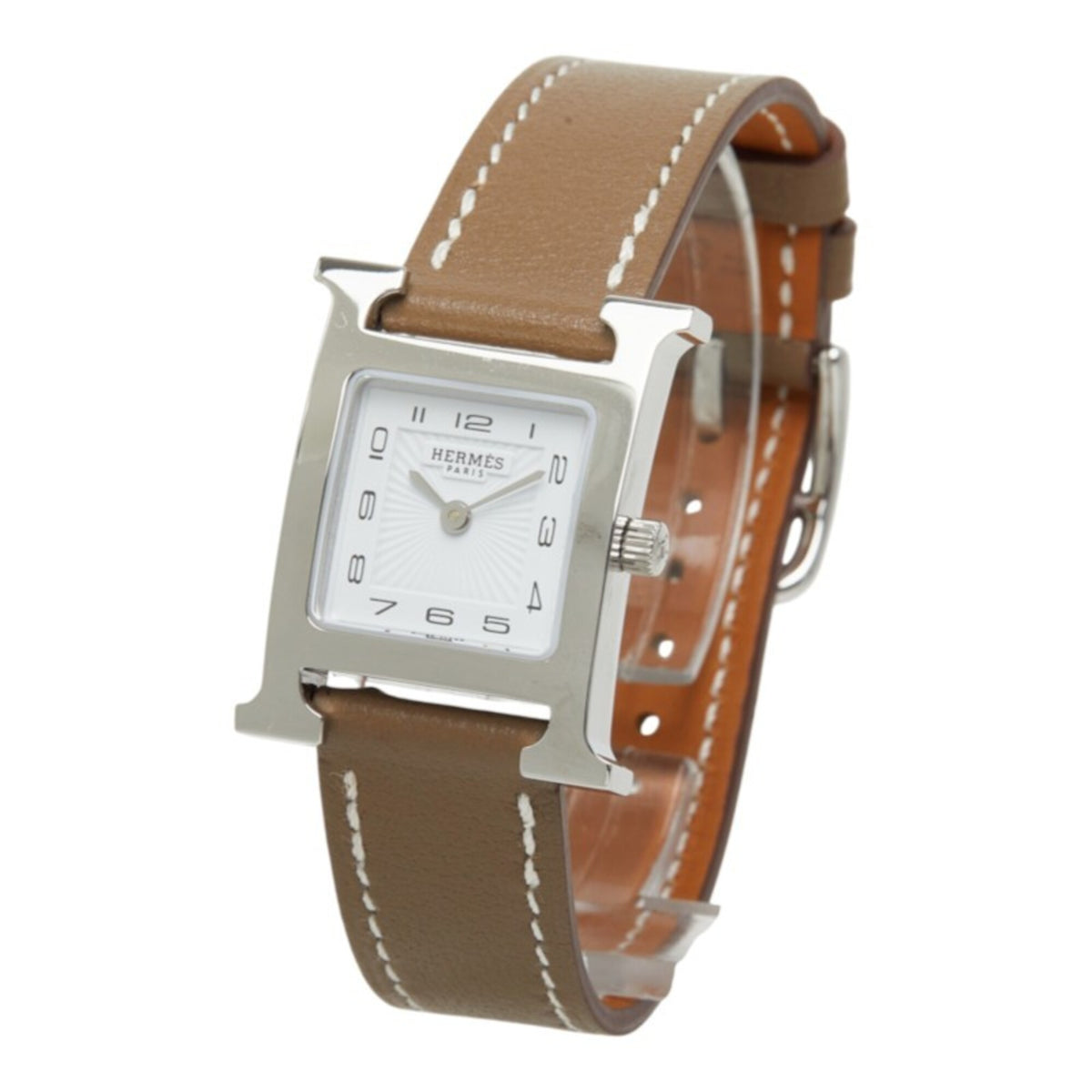 Hermes H- Mini 21mm HH1.201/W403480WW00 White Dial 21mm Watch