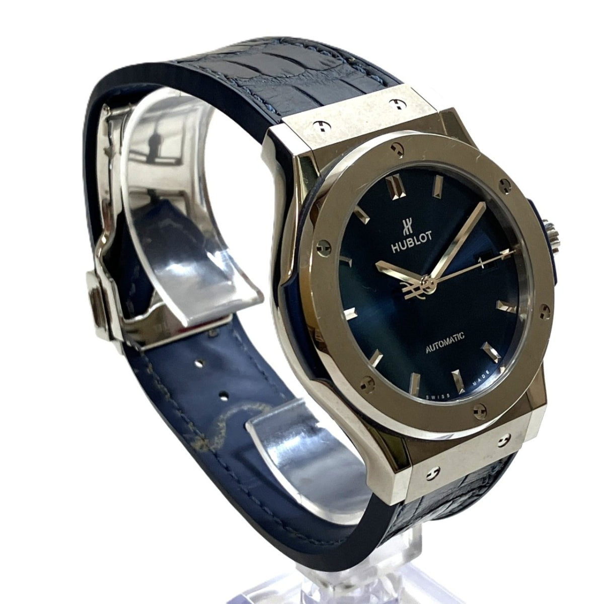 Hublot Classic Fusion 542.NX.7170.LR, marineblaues Zifferblatt, 42 mm Uhr