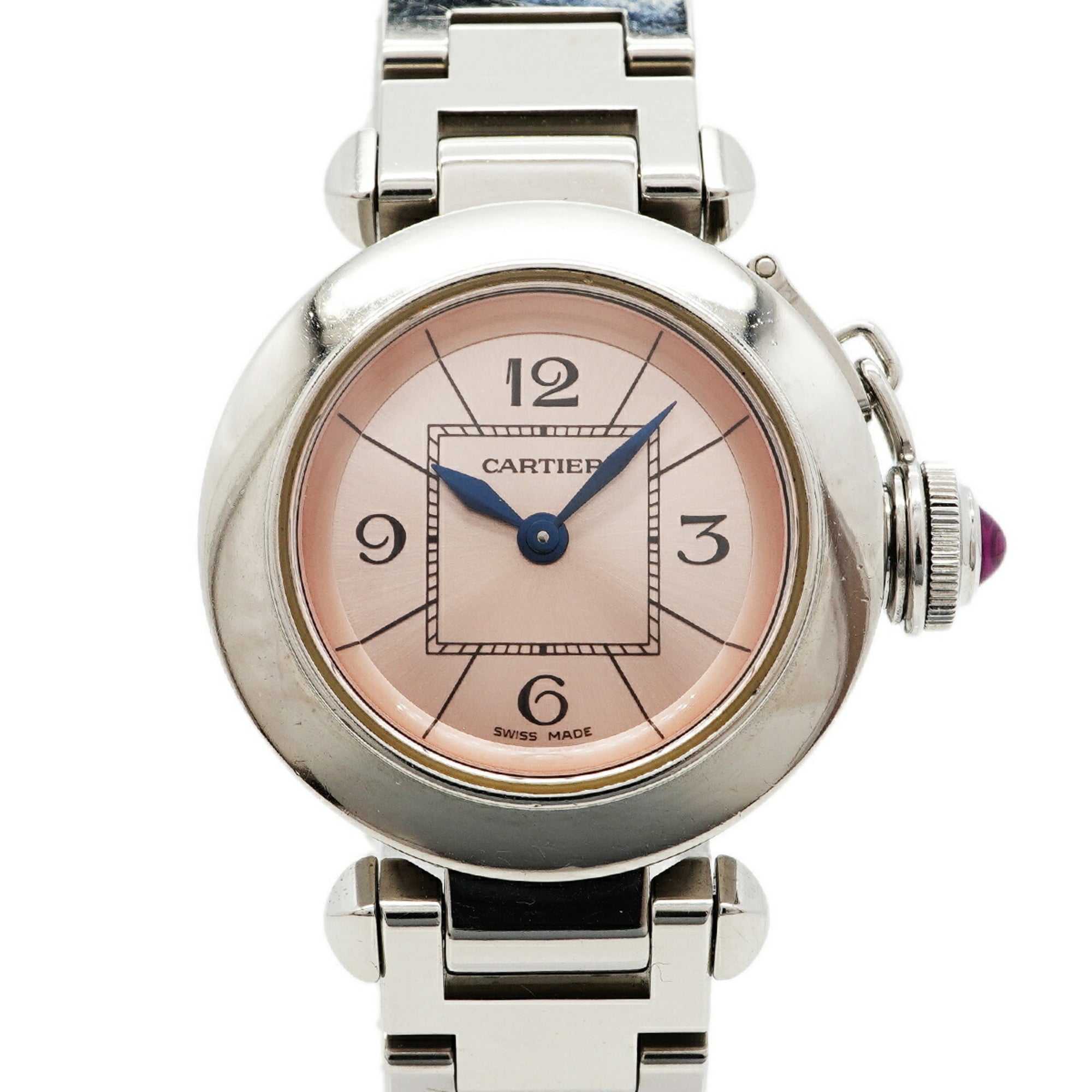 Cartier Miss Pasha W3140008 Pink Dial 26mm Watch