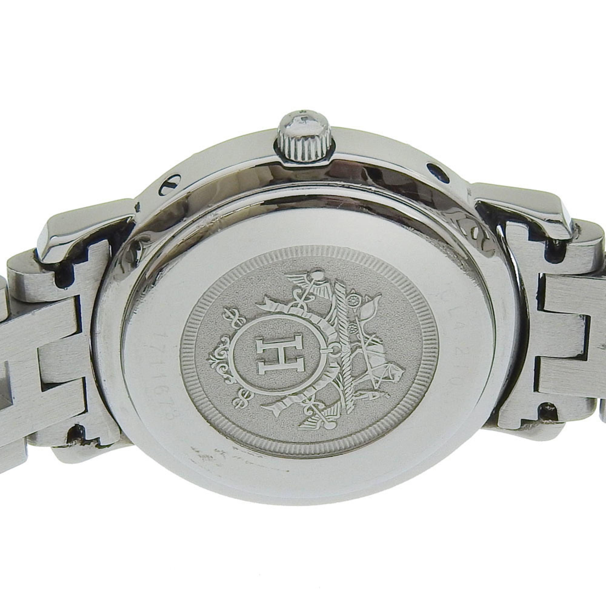 Hermes HERMES Clipper-horloge CL4.210 Roestvrij staal Kwarts Analoog display Witte wijzerplaat Dames S212224805