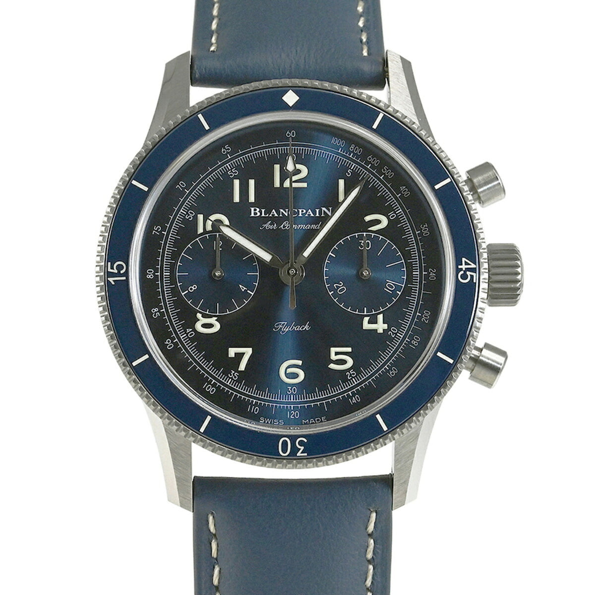 Blancpain Air Commando AC02-12B40-63B, blaues Zifferblatt, 42 mm Uhr