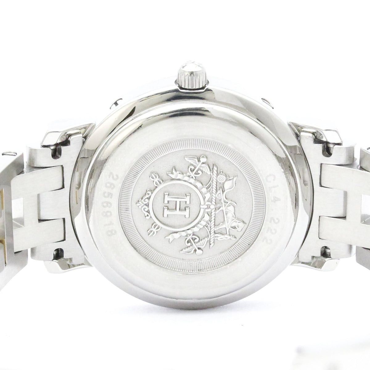 Montre HERMES Clipper Diamond Rose Cadran en nacre Quartz CL4.222