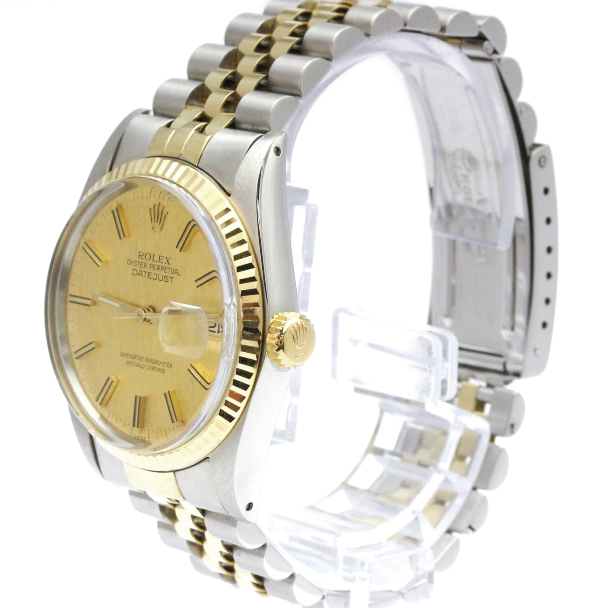 Rolex Datejust 16013 Gold Dial Stainless steel, yellow gold 36mm Watch