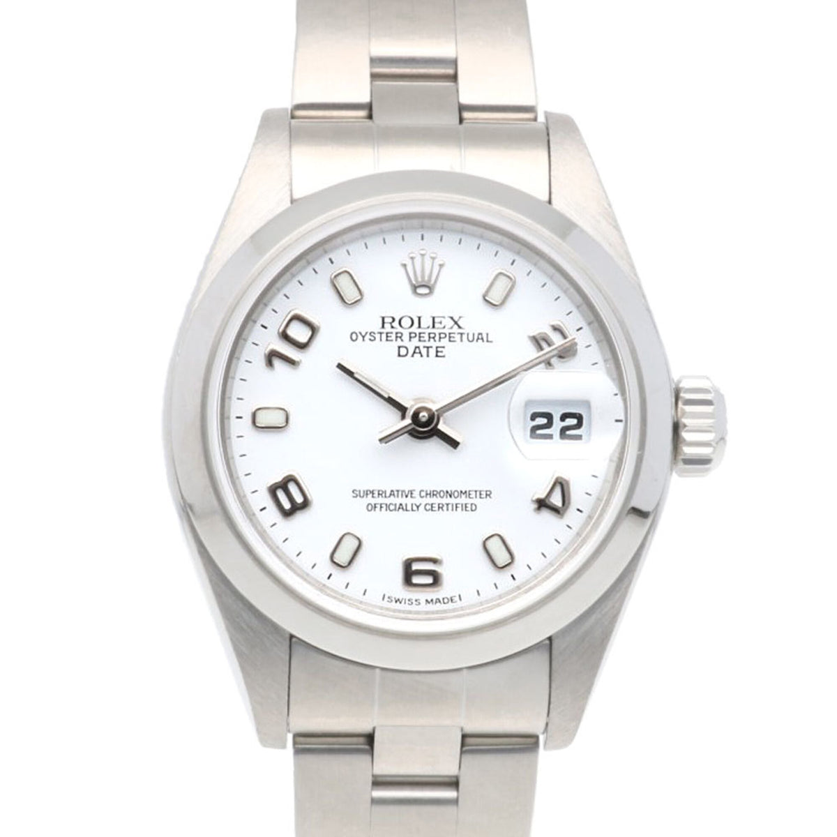 Rolex Date Oyster Perpetual 79160 White Dial 26mm Watch
