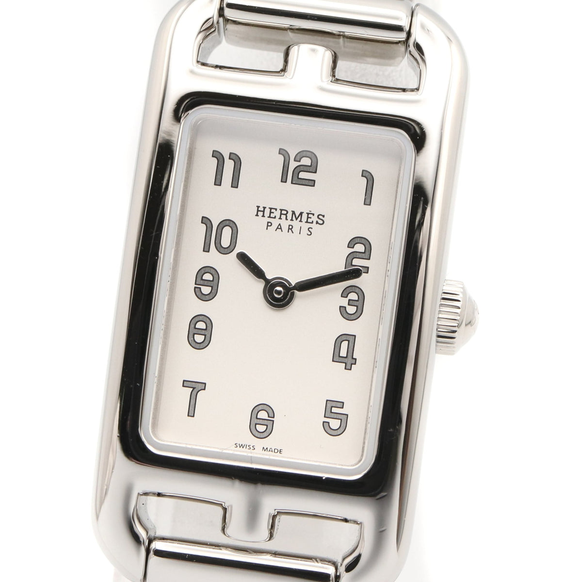 Hermes Nantucket NA2.110 horloge met zilveren wijzerplaat, 17 mm