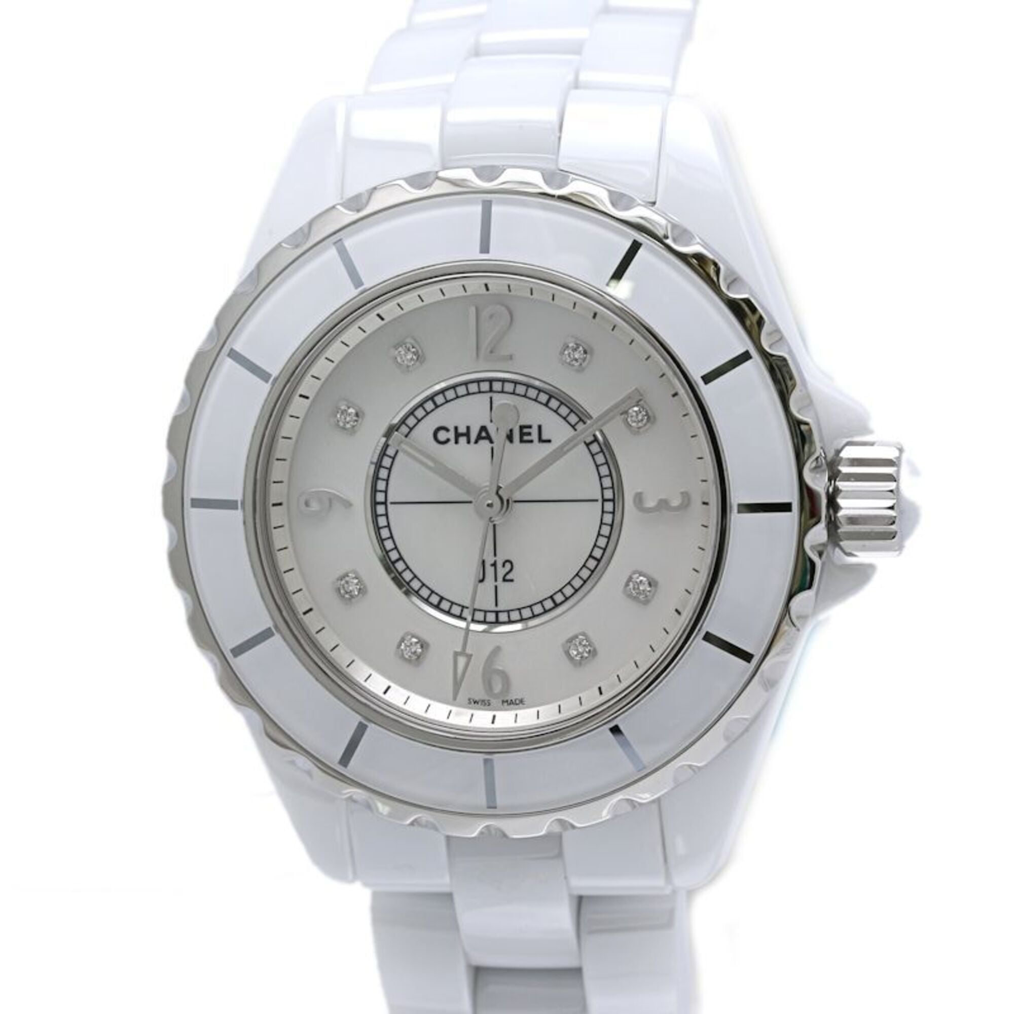 Chanel J12 H2422 White Dial Ceramic, Stainless steel 33mm Watch