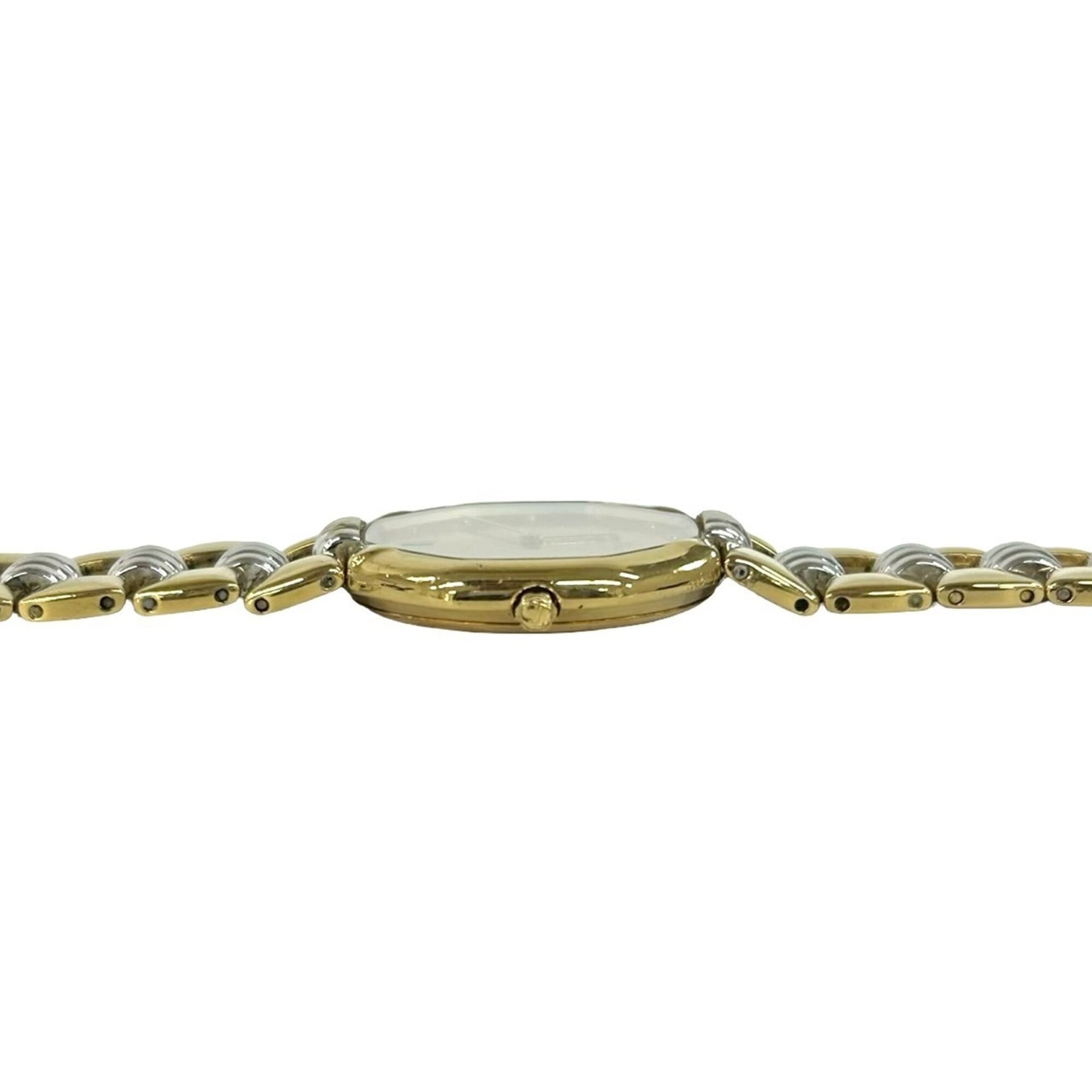 Christian Dior Vintage Octagon Stainless Steel Quartz Wrist Gold 31990