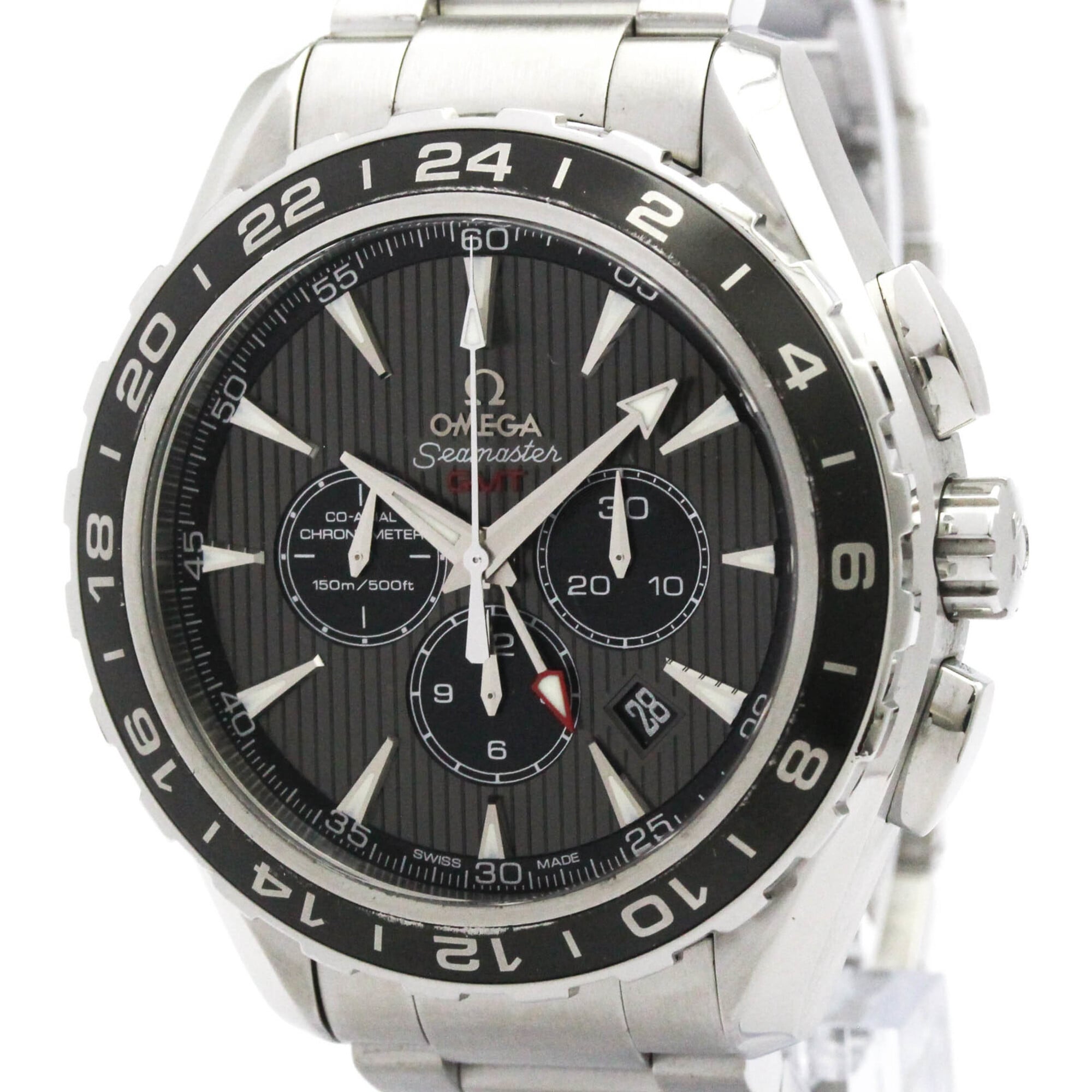 OMEGA Seamaster Aqua Terra GMT Watch 231.10.44.52.06.001 Polished